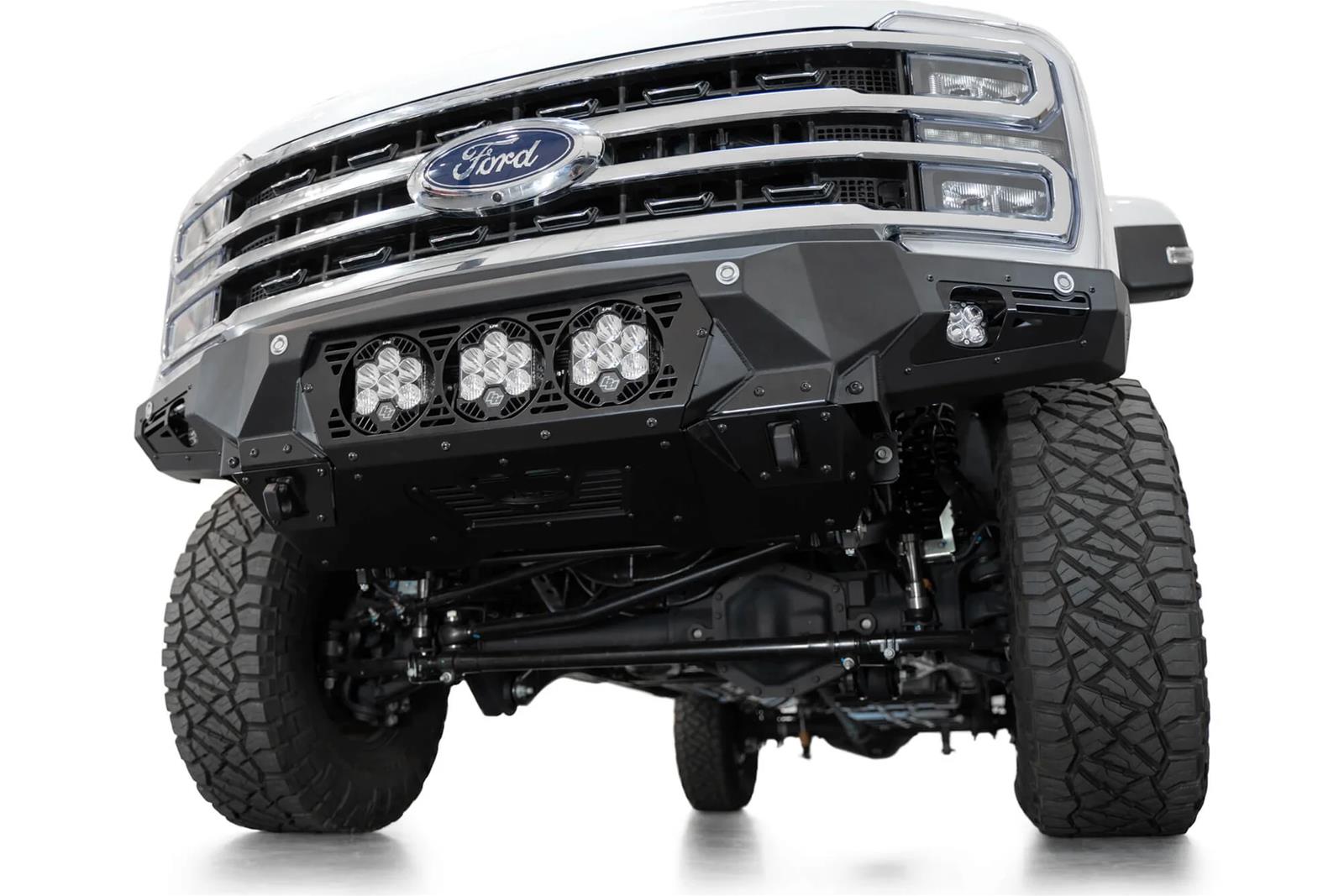 Addictive Desert Designs 2023+ Ford F-250/F-350 Bomber Front Bumper (w/ 3 Baja Designs LP6 Mounts) thumbnail 5
