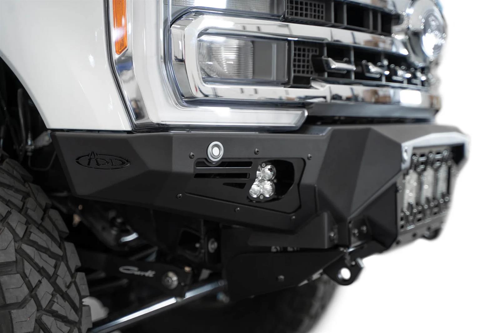 Addictive Desert Designs 2023+ Ford F-250/F-350 Bomber Front Bumper (w/ 3 Baja Designs LP6 Mounts) thumbnail 6