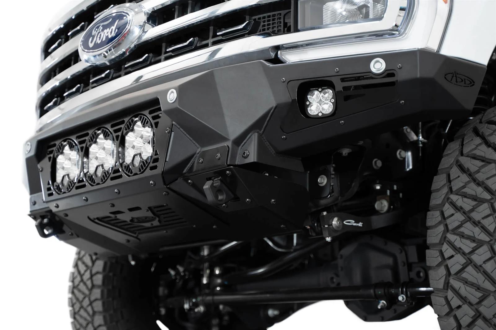 Addictive Desert Designs 2023+ Ford F-250/F-350 Bomber Front Bumper (w/ 3 Baja Designs LP6 Mounts) thumbnail 7