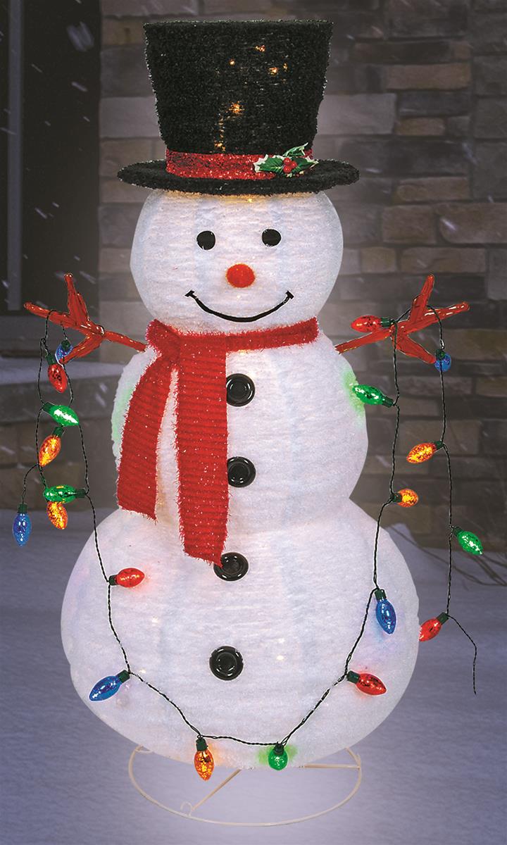 Summit Gifts 14-31005U Collapsible Snowman Tinsel-Light Display | Summit  Racing