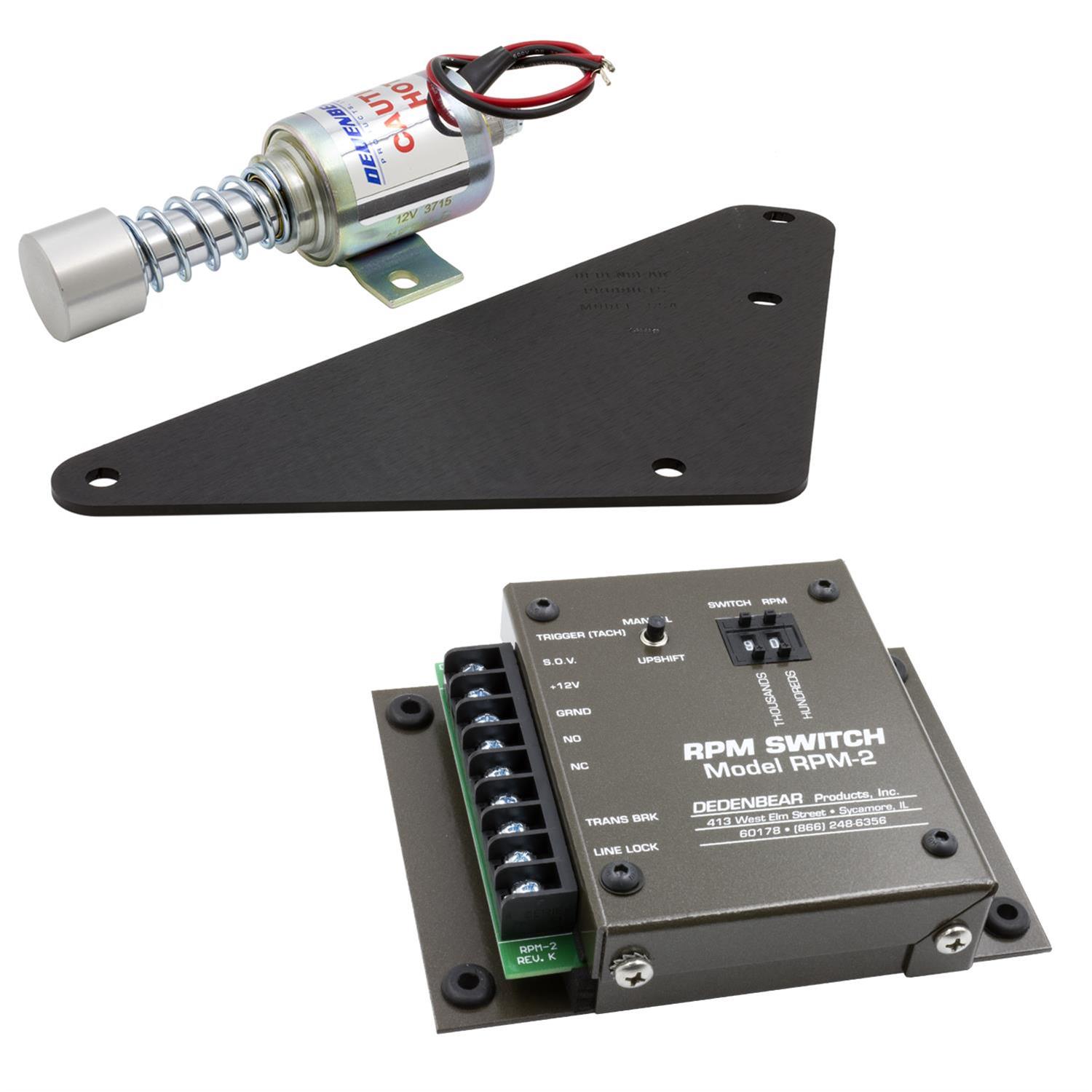 Dedenbear Shifter Solenoids, Electric SS4RPM Automatic Shifter, Solenoid, with RPM Activated Switch, GM, Powerglide, Kit