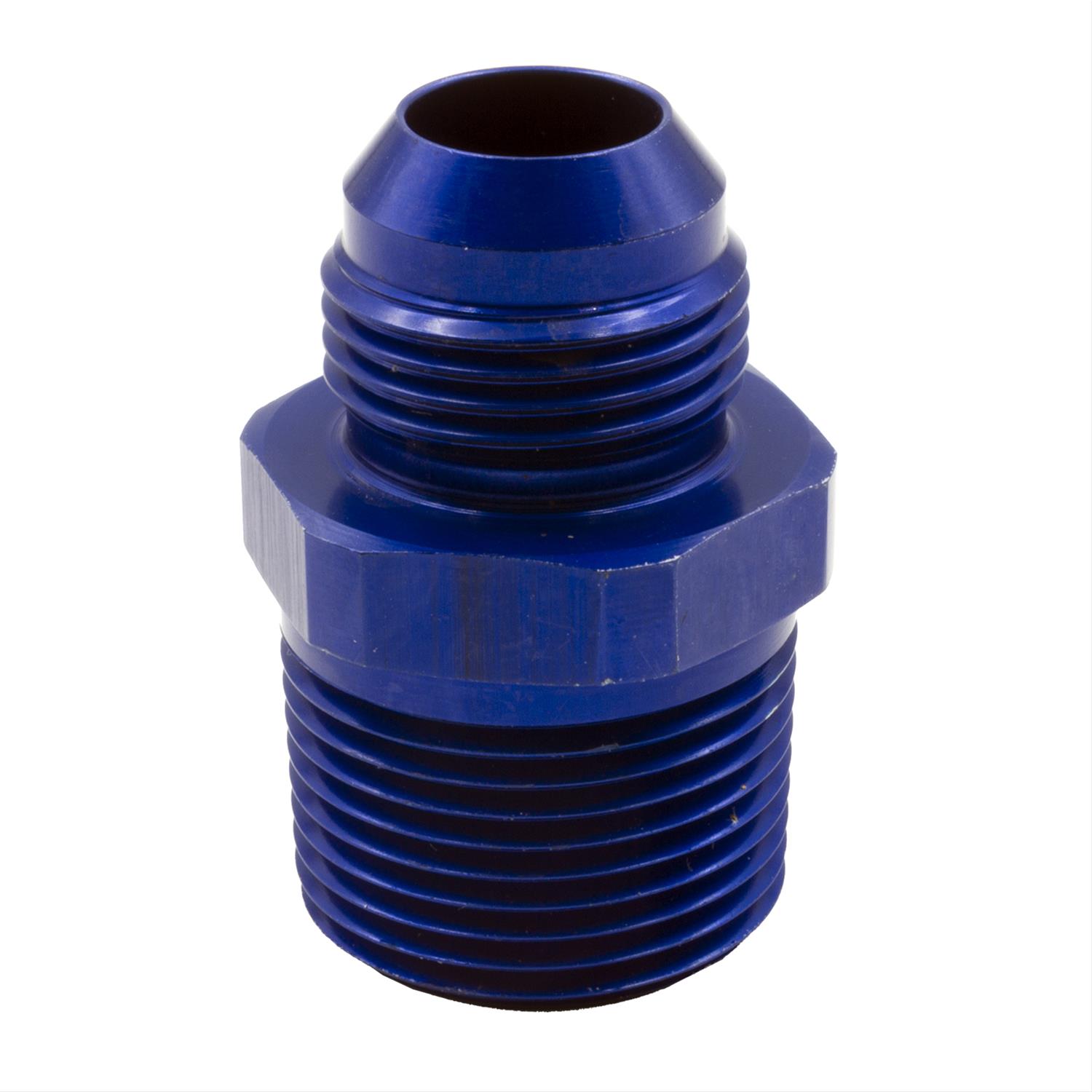 Dedenbear Fittings and Adapters WPF2 ADAPTER, 12 AN TO 1" NPT, BLUE ALUMINUM