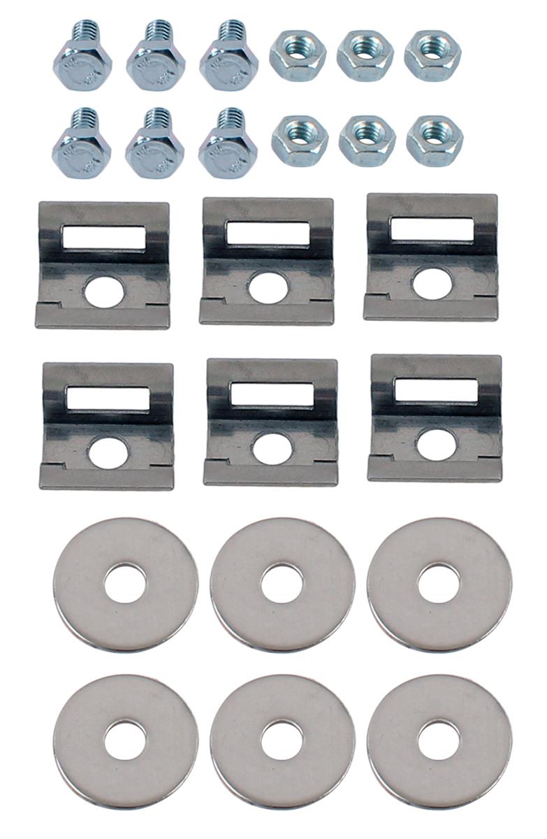 Design Engineering 10224 Heat Shield Mounting Kit with 6 Stainless Steel Standoffs 1/2 inch 
