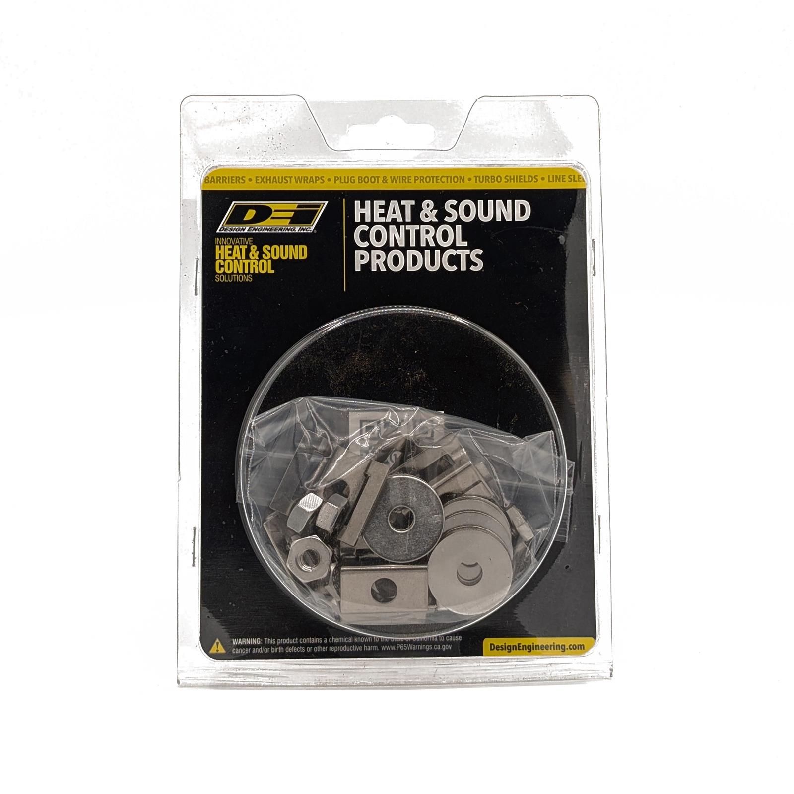 Design Engineering DEI Heat Barrier and Sound Deadening Mats 10222 Shield Mounting Kit - 8-Pack thumbnail 2