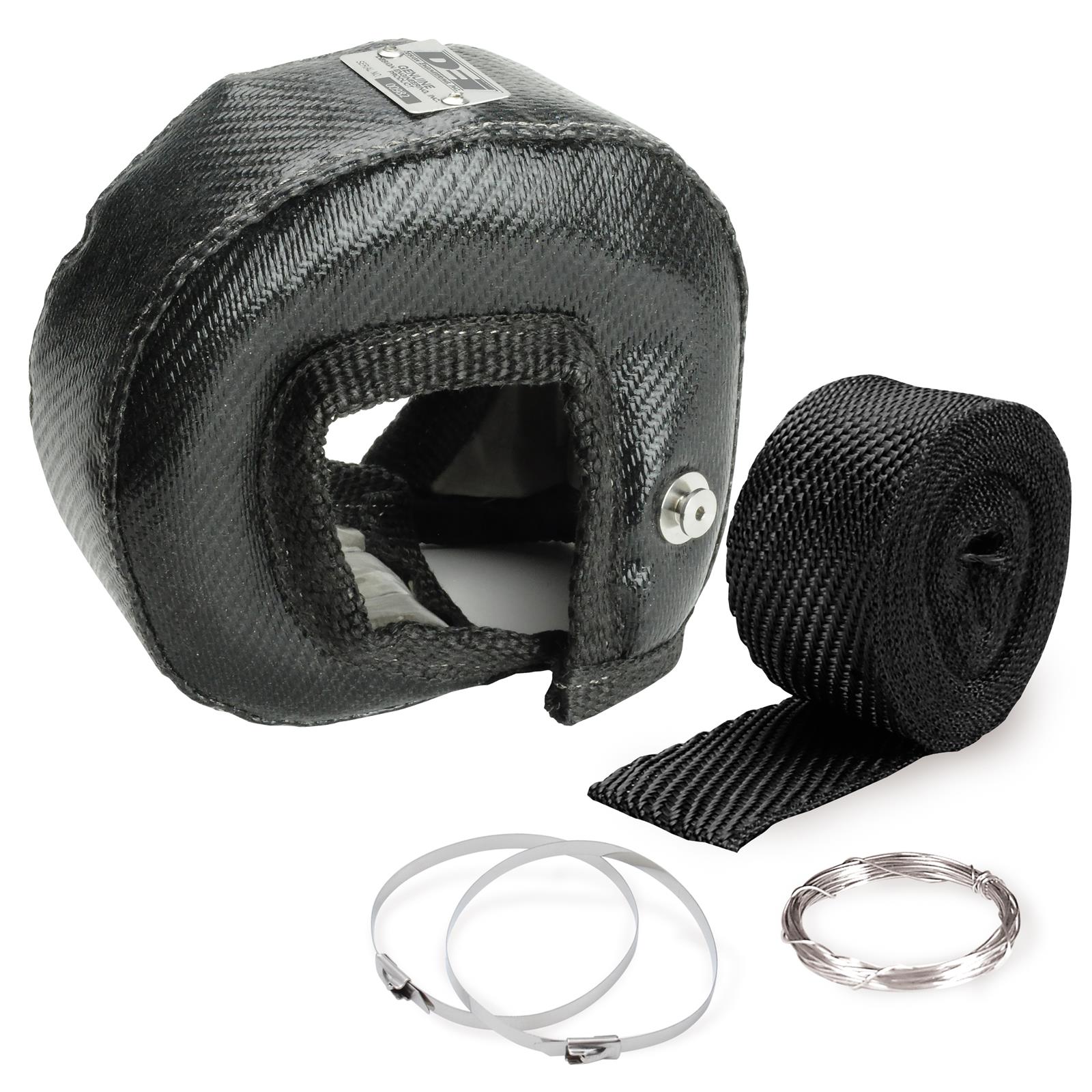 DEI ONYX Gen-3 Series Turbo Heat Shields 10261 Shields, Gen 3, Onyx Series, T3 Style Turbocharger, includes Wrap, Ties, Wire, Kit thumbnail 6