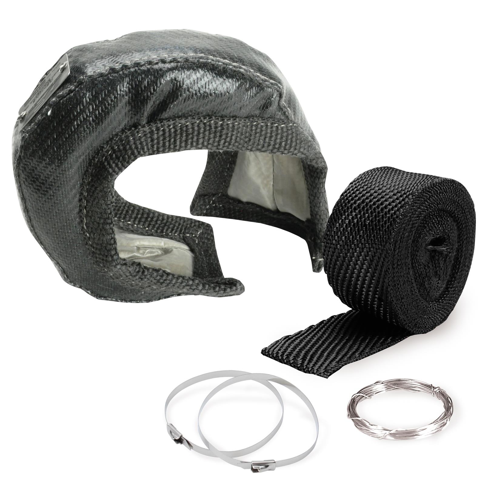 DEI ONYX Gen-3 Series Turbo Heat Shields 10266 Shields, Gen 3, Onyx Series, GT2252 Style Turbocharger, includes Wrap, Ties, Wire, Kit thumbnail 7