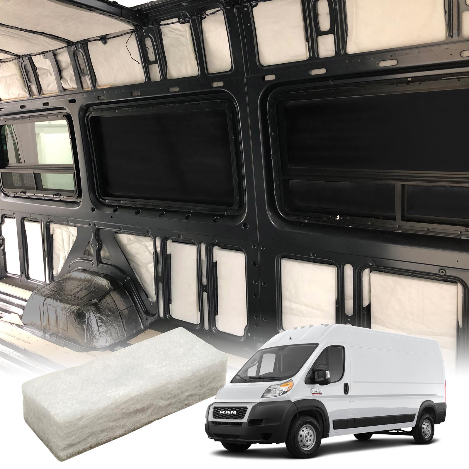 DEI Custom Cut Insulation Kits for 2014-2024 PROMASTER 2500, 3500 - 50456 '22-'23 Ram ProMaster 159 WB High Cube Ext 30mm D-Mat Kit