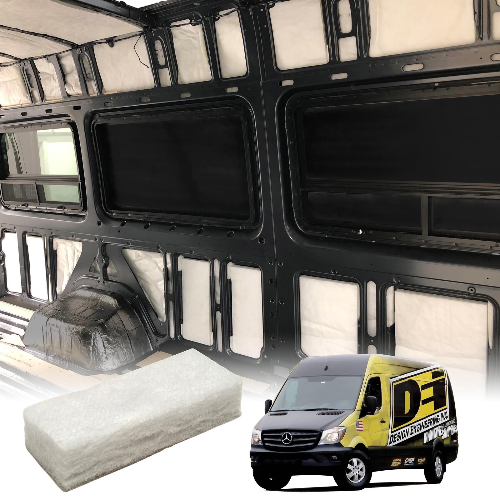 DEI Custom Cut Floor Insulation Kits for 2014-2018 SPRINTER 2500, 3500 - 51102 Sprinter Van, Kit 2007-21 170-inch EXT Wheelbase