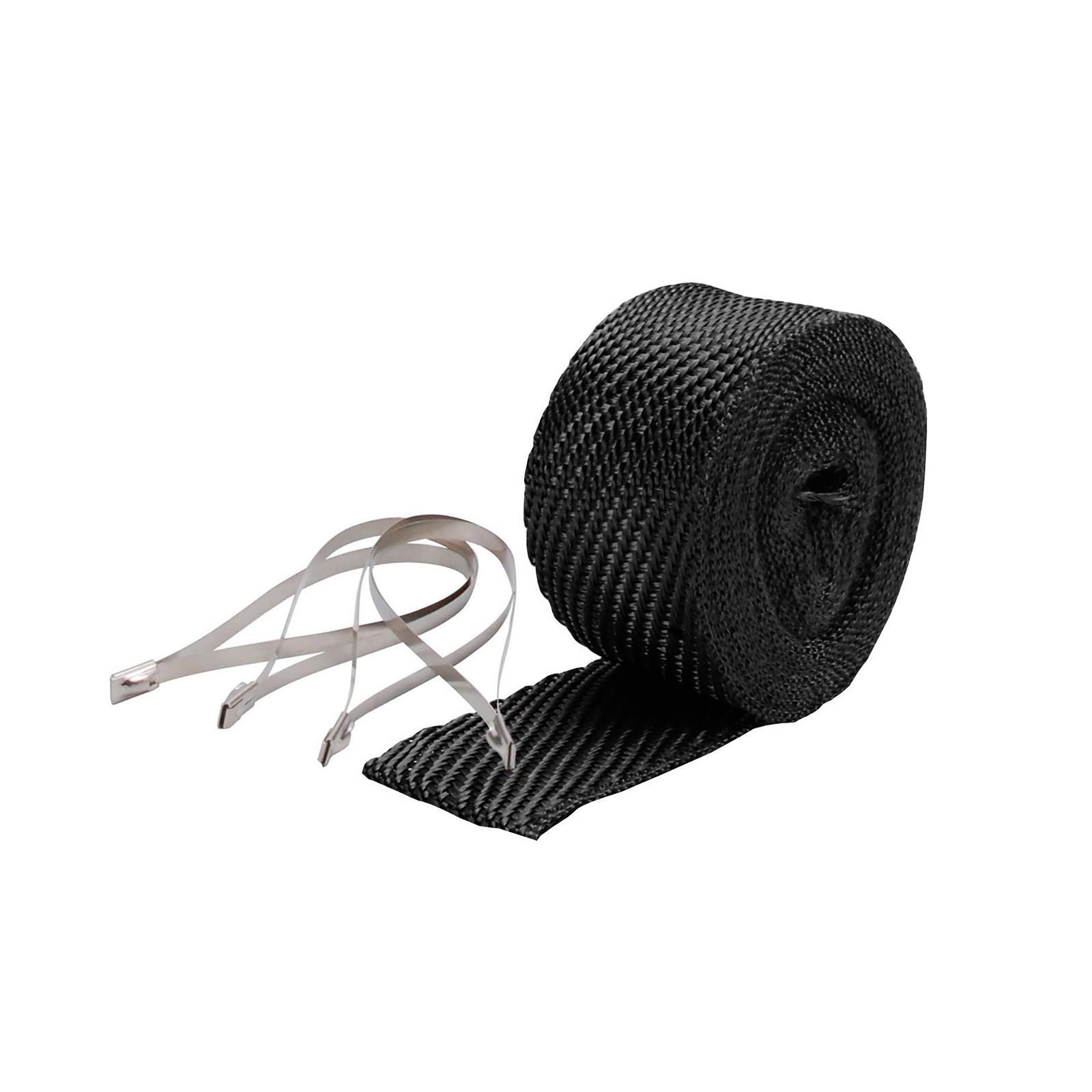 DEI Exhaust Wrap Kits 901139 and Header Wrap, Basalt Fiber, 1,800 Degrees F Direct Heat, 2,500 Degrees F Radiant Heat, Black, 2 in. Wide x 25 ft., Each thumbnail 3