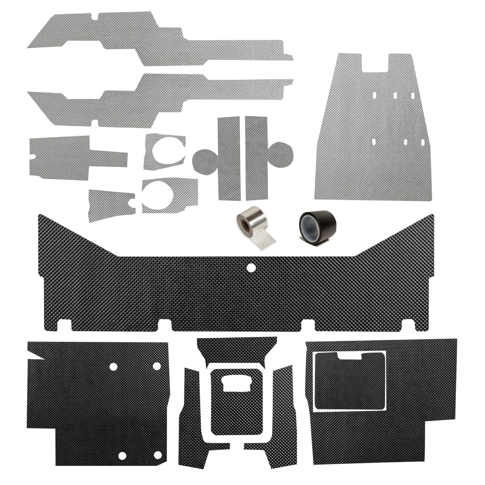 Design Engineering DEI Heat Barrier and Sound Deadening Mats 902408 '19-'23 Polaris RZR Trail 900 & 1000 - Complete Control Kit
