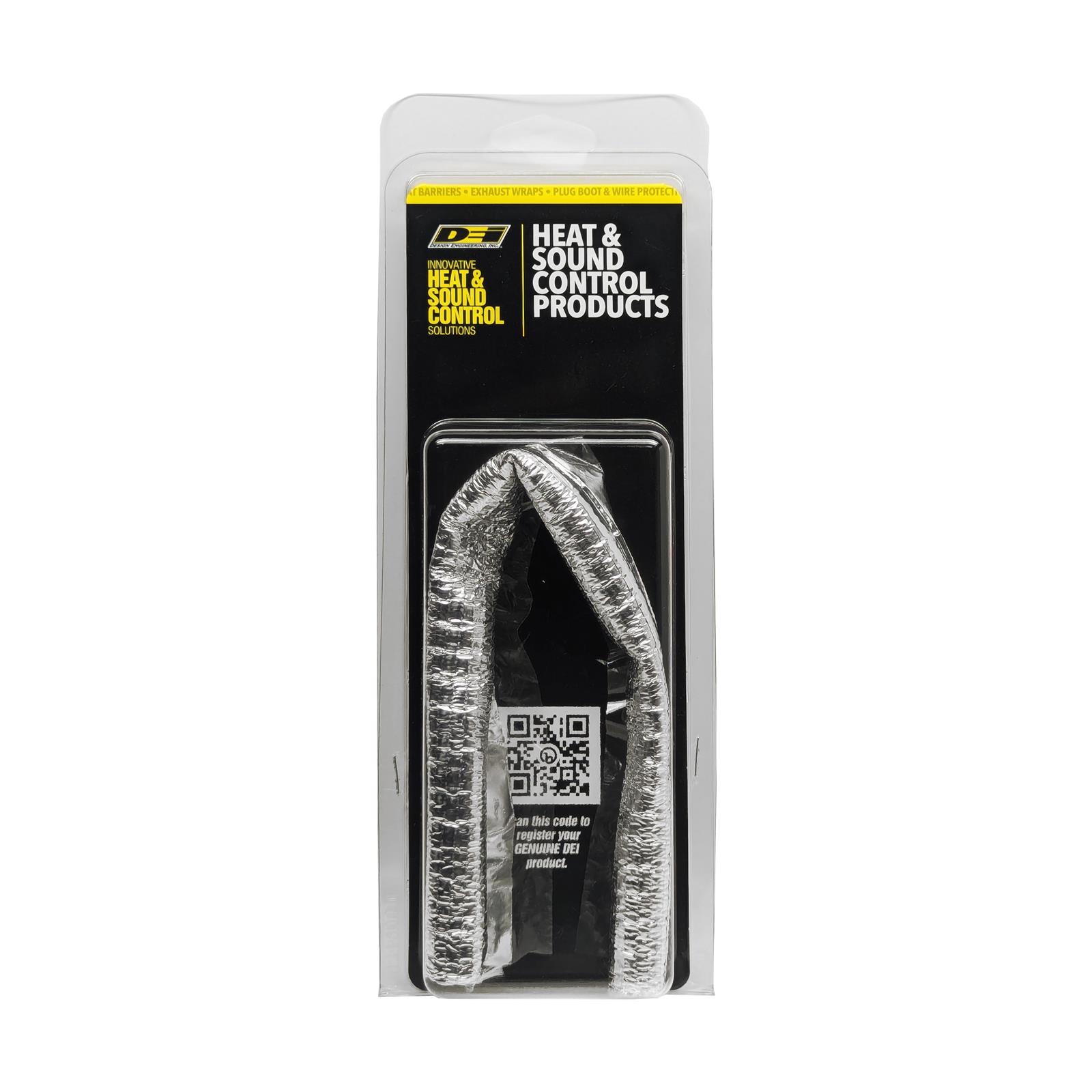 DEI Vapor Block Fuel Line Sleeves 906644 Heat Sleeve, Sleeve, 1,200 degrees F, Silver, 0.375 in. Diameter, 12 in. Length, Each