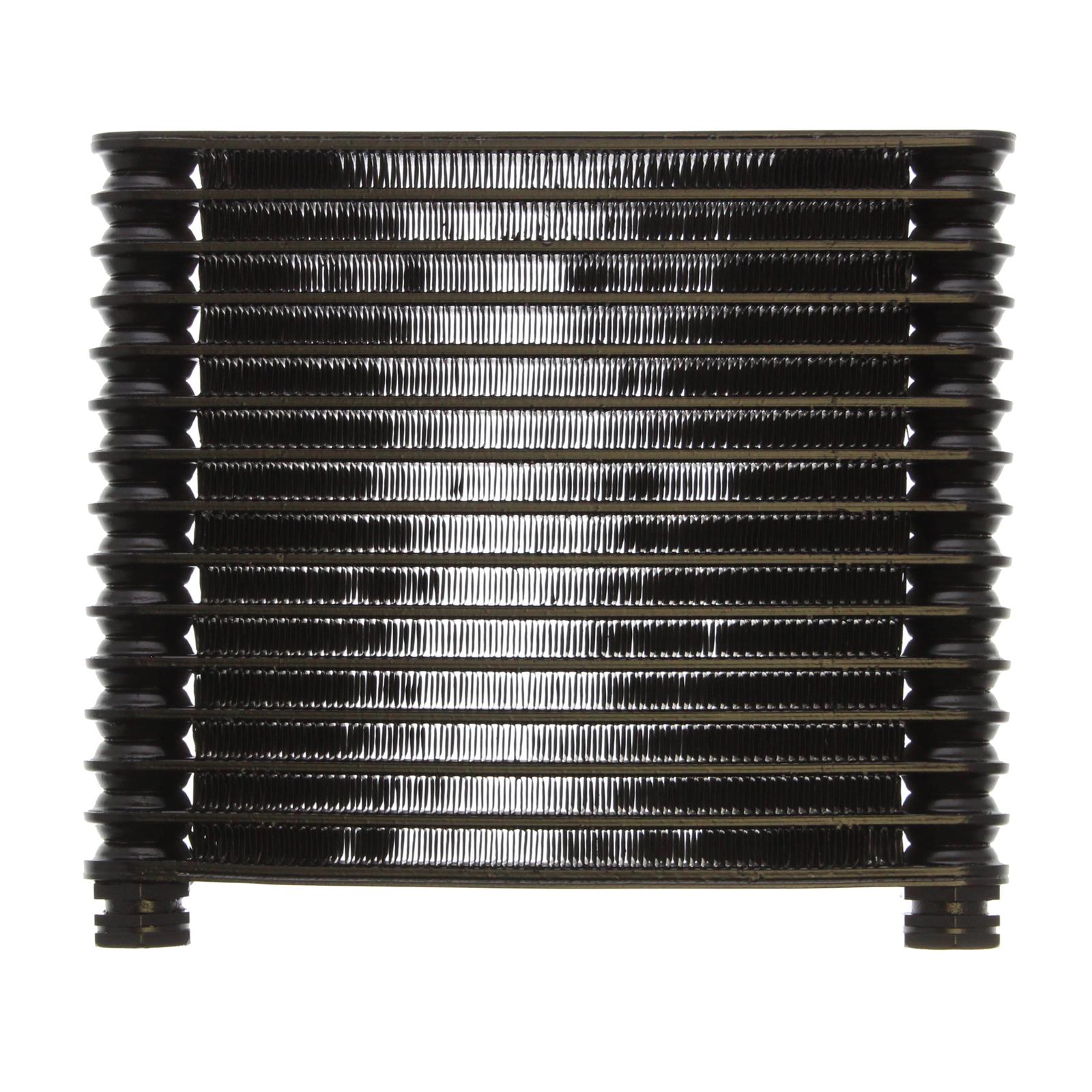 Derale 9000 Series Fin and Plate Transmission Coolers 13751 Fluid Cooler, Transmission, Type, Aluminum, 9.000 in. x 9.000 in. x 1.25 in., -6 AN, Inlet, Outlet