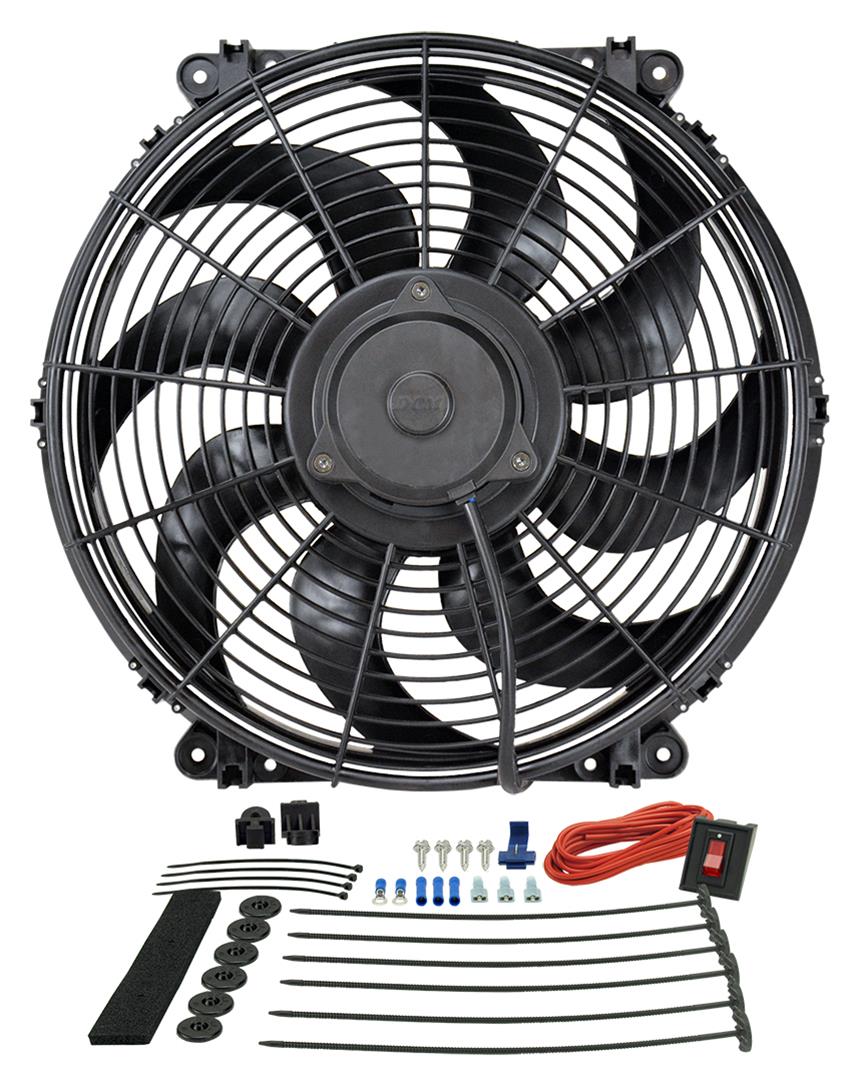 Derale 16514 14" Tornado Electric Fan Premium Kit Black 並行輸入品
