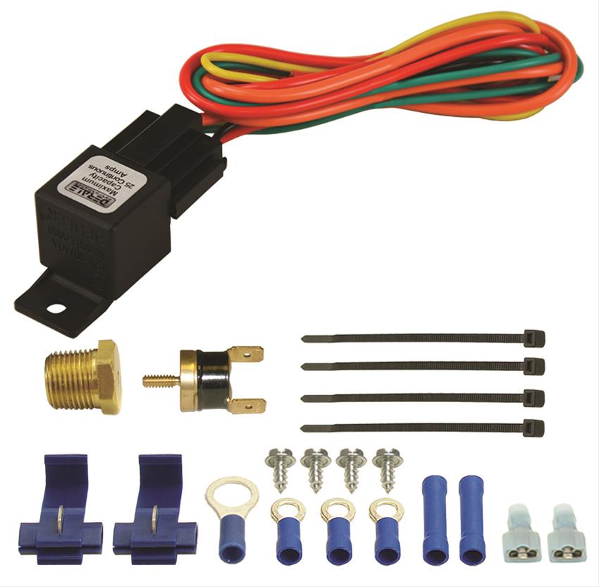 Derale Single-Stage Fan Controllers 16739 Control, Thermostatic, 180 Degrees On/170 Degrees Off, 3/8 in.-18 NPT, Universal, Kit thumbnail 3