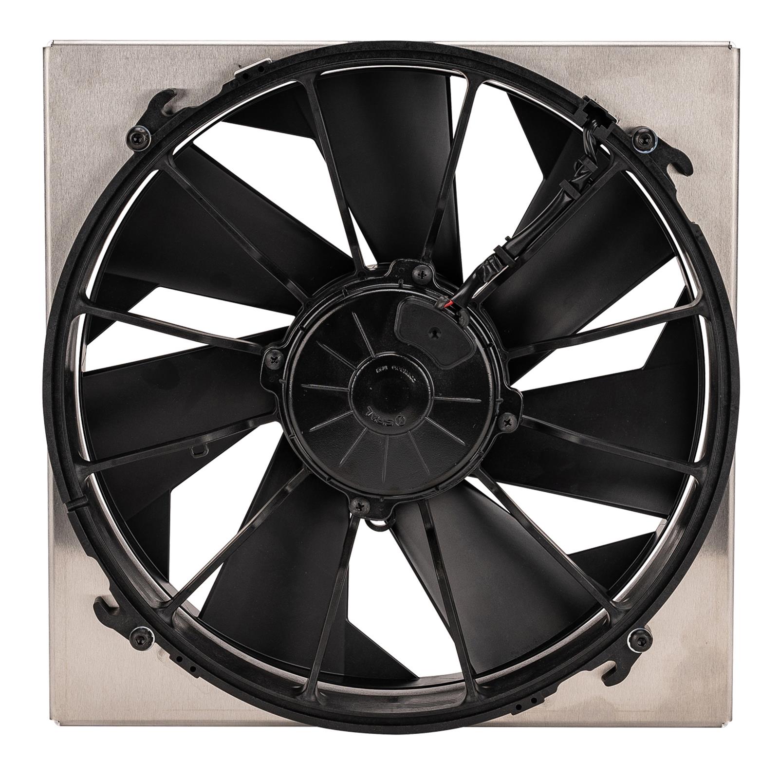 12 Inch 2,000 CFM Derale High-Output RAD Fan and Shroud Powerpacks 16815 Fan/Aluminum Assembly thumbnail 3