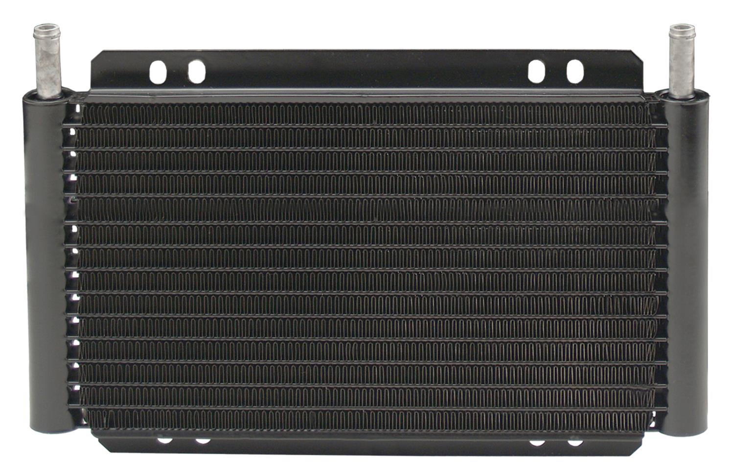 Derale 8000 Series Fin and Plate Transmission Coolers 33502 Fluid Cooler, Transmission, Plate-Type, Aluminum, Black, Each