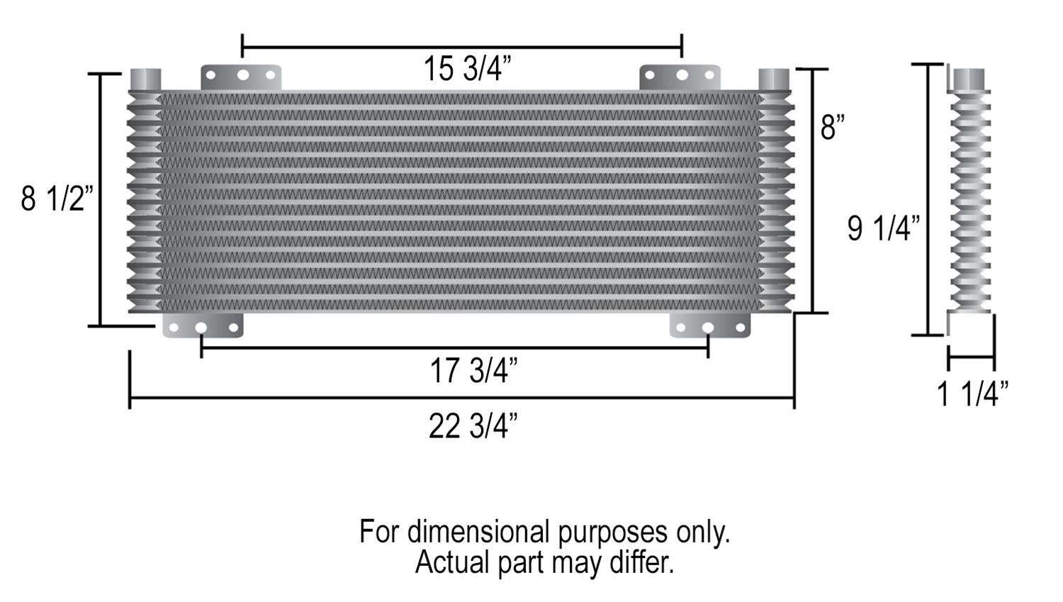Derale Cooling Products 33633 Derale 9500 Series Fin and Plate