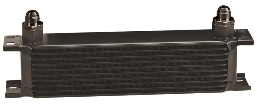 Derale Stacked Plate Fluid Coolers 51008 Cooler, Plate-Type, Aluminum, Black, 10-Row, -8 AN, 4.563 in. x 13 in. x 2 in., Each thumbnail 2