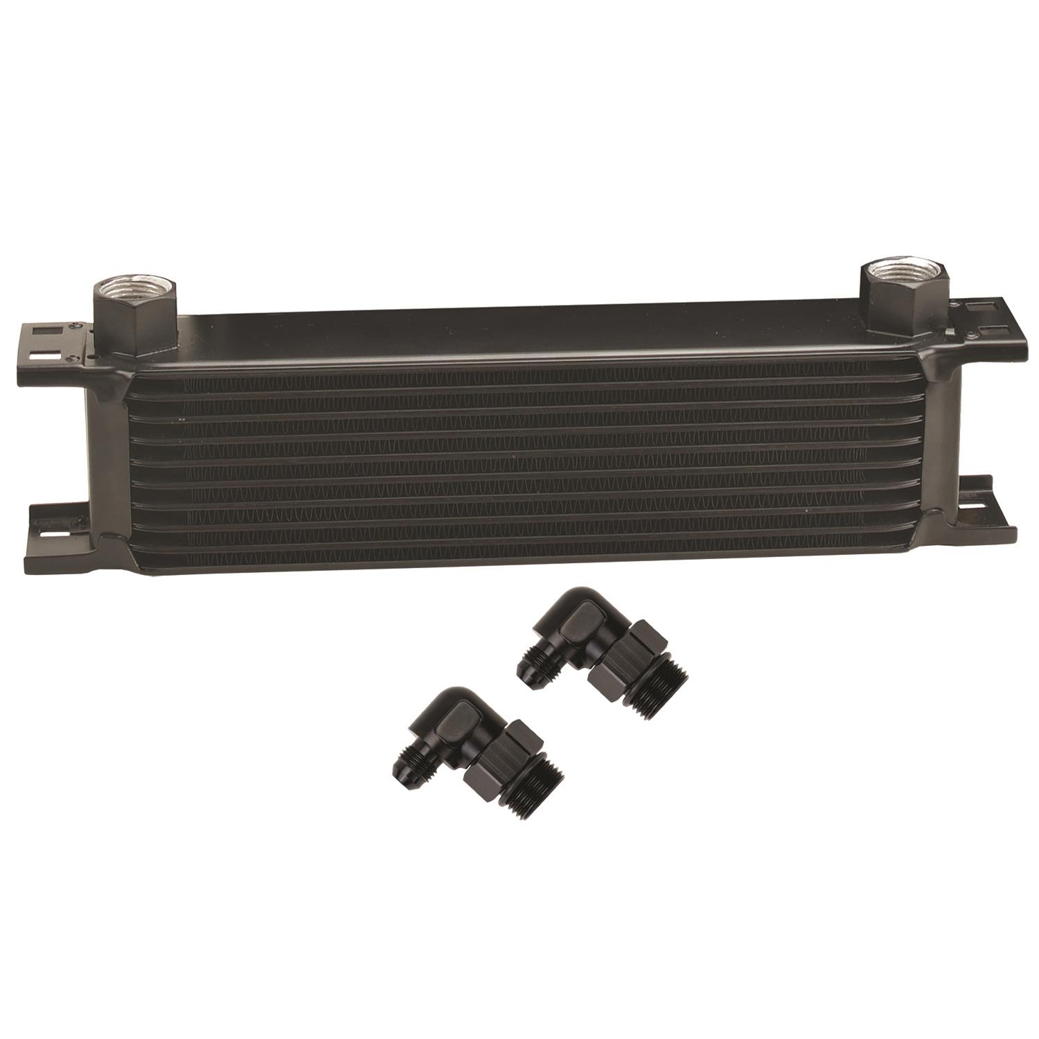 Derale Stacked Plate Fluid Coolers 51086 KIT-Stack Cooler 10 Row (-6AN 90° Swivel)