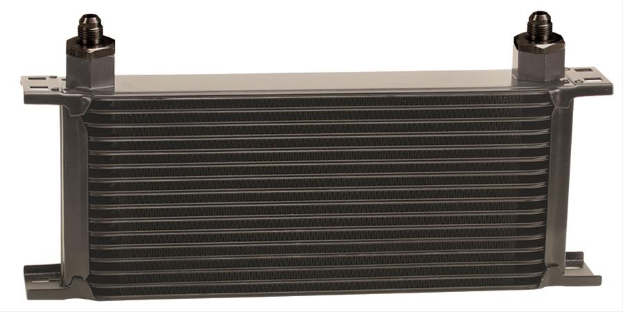 Derale Stacked Plate Fluid Coolers 51606 Cooler, Plate-Type, Aluminum, Black, 16-Row, 6.438 in. x 13 in. x 2 in., Each thumbnail 3