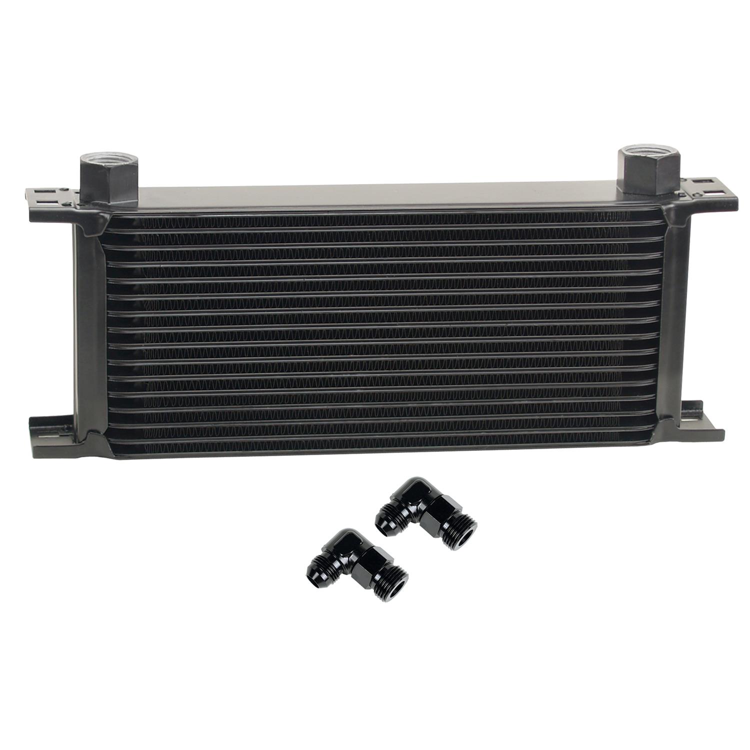 Derale Stacked Plate Fluid Coolers 51688 KIT-Stack Cooler 16 Row (-8AN 90° Swivel)