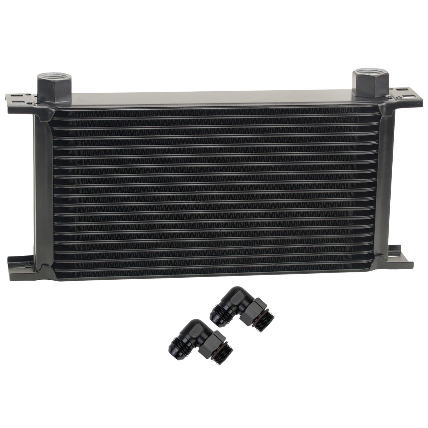 Derale Stacked Plate Fluid Coolers 51980 KIT-Stack Cooler 19 Row (-10AN 90° Swivel)