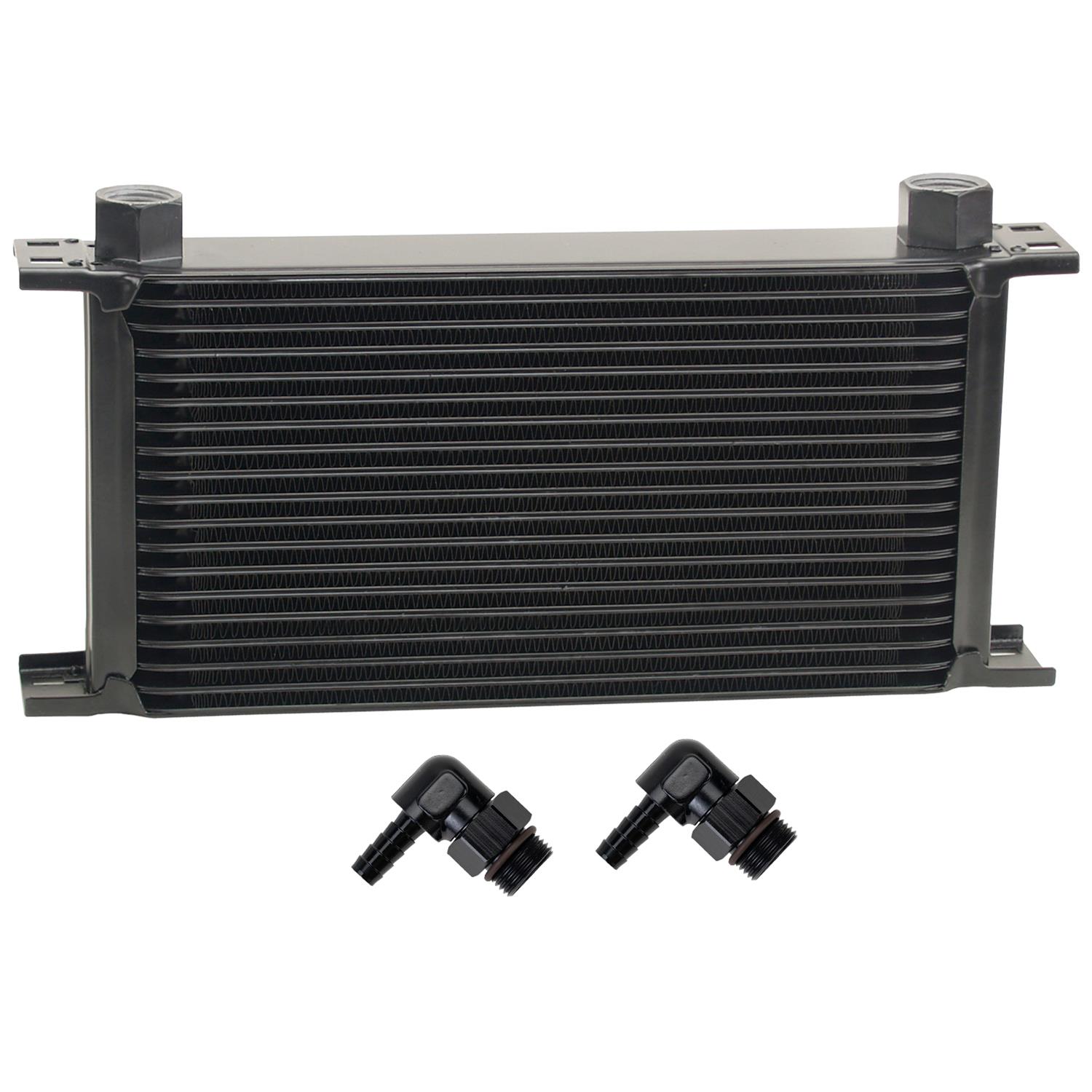 Derale Stacked Plate Fluid Coolers 51981 Stack Cooler 19 Row w/ 3/8" Swivel Hose Barb fittings