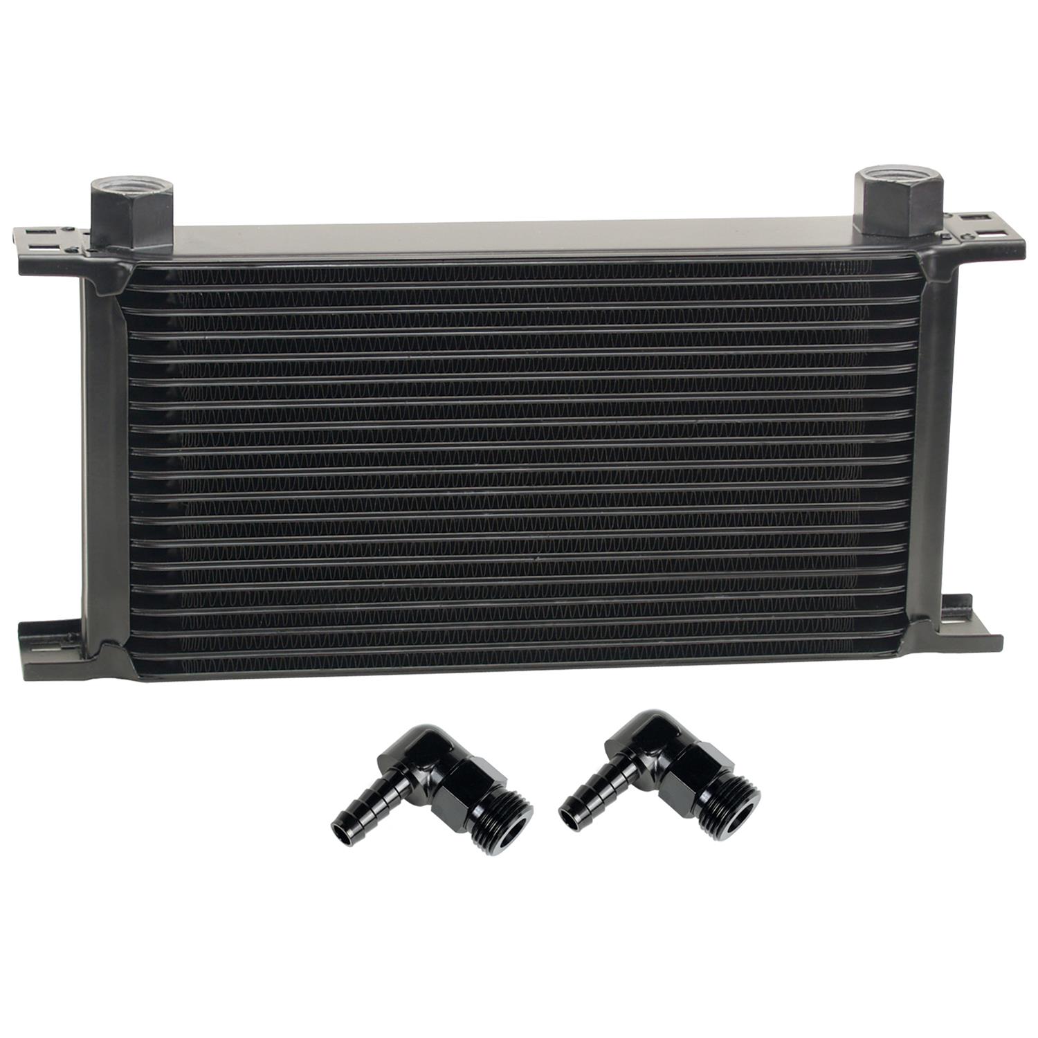 Derale Stacked Plate Fluid Coolers 51982 Stack Cooler 19 Row w/ 1/2" Swivel Hose Barb fittings