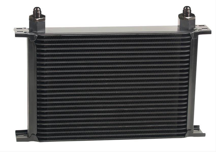 Derale Stacked Plate Fluid Coolers 52506 Cooler, Plate-Type, Aluminum, Black, 25-Row, -6 AN, 9.188 in. x 13 in. x 2 in., Each thumbnail 3
