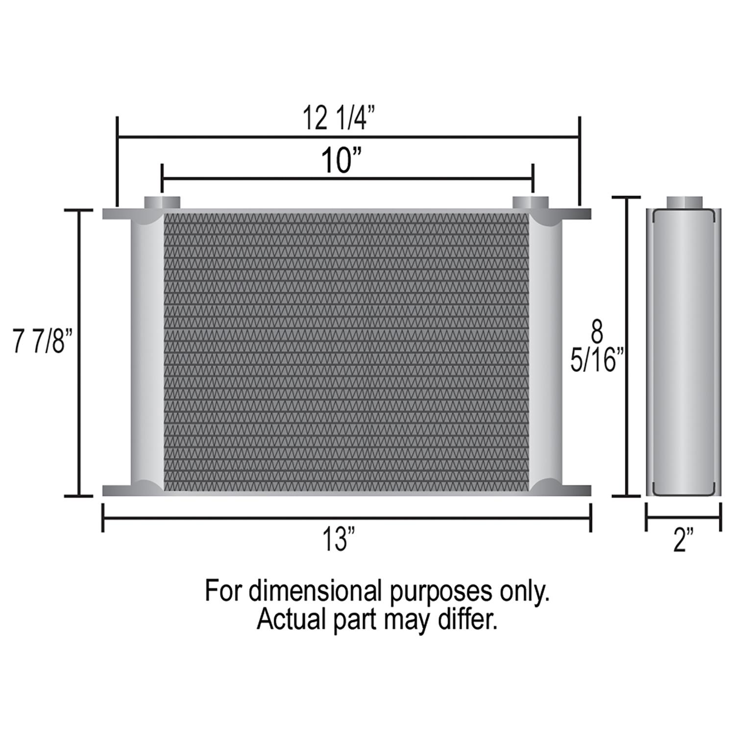 Derale Stacked Plate Fluid Coolers 52580 KIT-Stack Cooler 25 Row (-10AN 90° Swivel) thumbnail 2