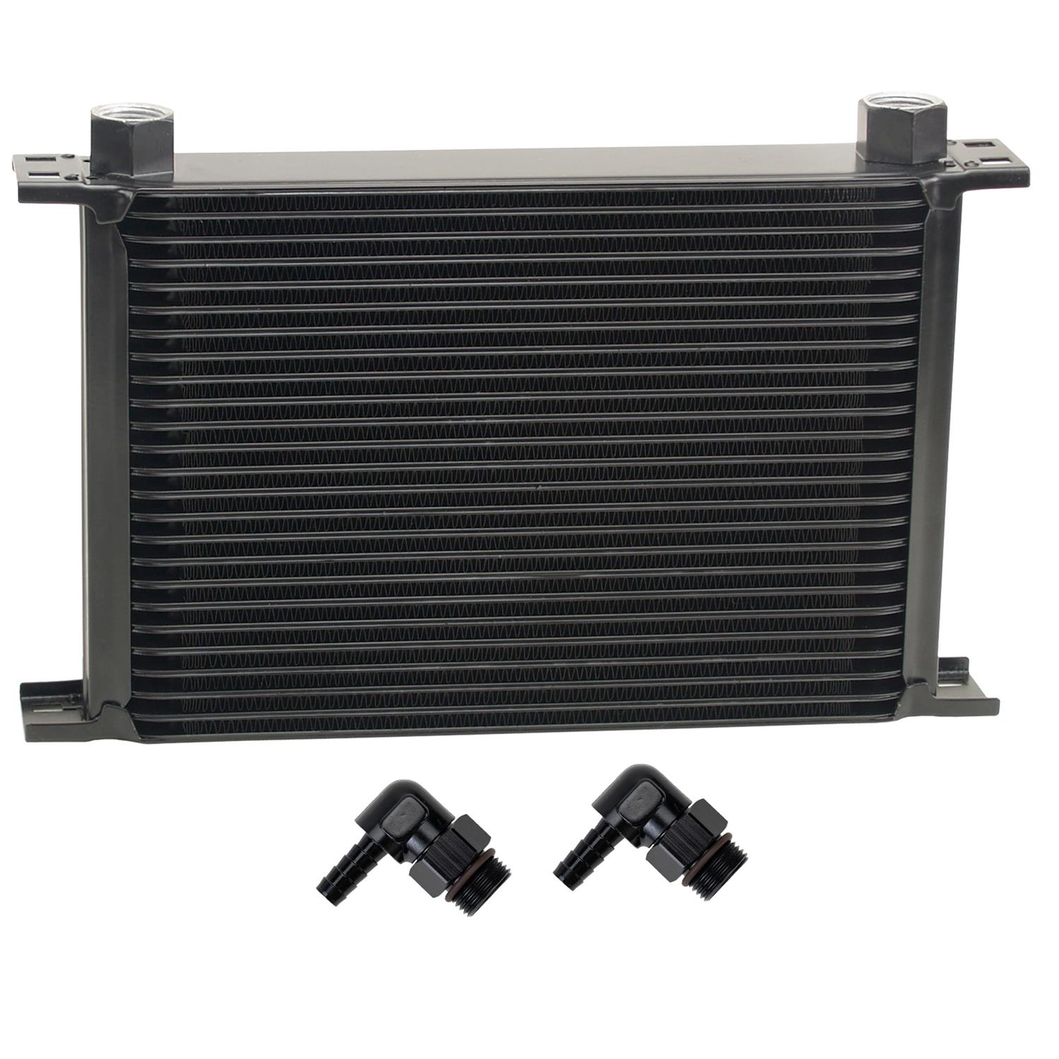 Derale Stacked Plate Fluid Coolers 52581 Stack Cooler 25 Row w/ 3/8" Swivel Hose Barb fittings