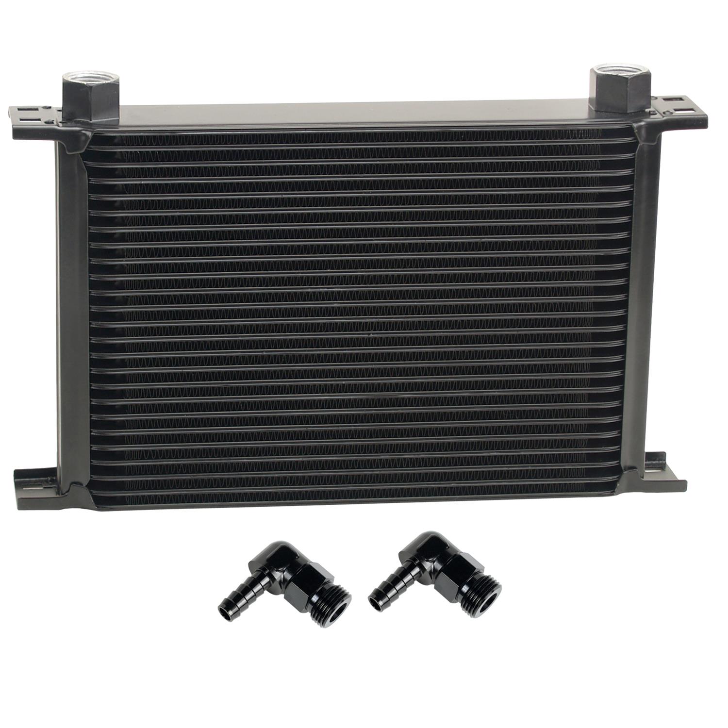 Derale Stacked Plate Fluid Coolers 52582 Stack Cooler 25 Row w/ 1/2" Swivel Hose Barb fittings