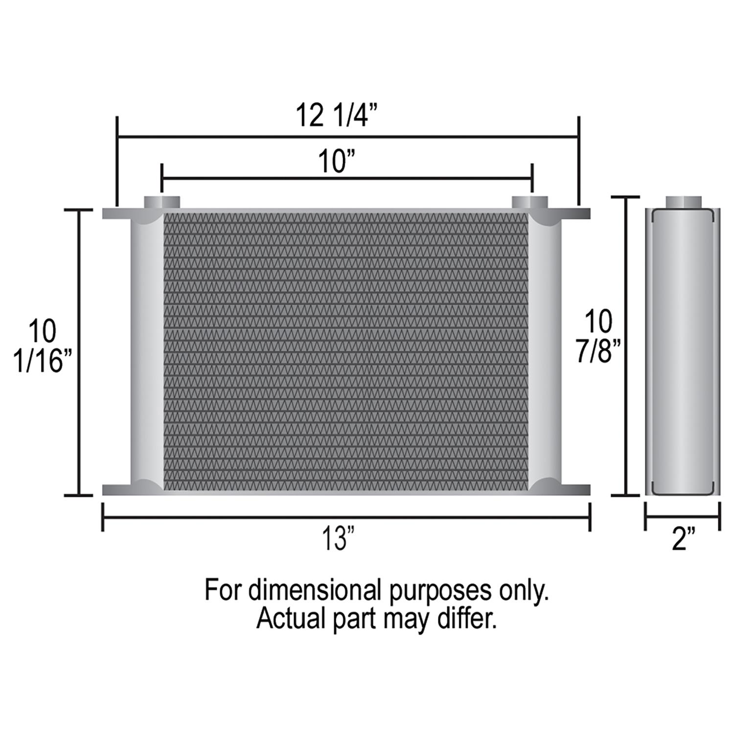 Derale Stacked Plate Fluid Coolers 53480 KIT-Stack Cooler 34 Row (-10AN 90° Swivel) thumbnail 2