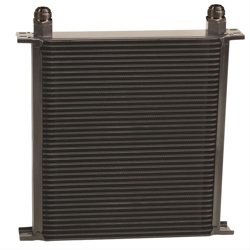 Derale Stacked Plate Fluid Coolers 54012 Cooler, Plate-Type, Aluminum, Black, 40-Row, -12 AN, 13.875 in. x 13 in. x 2 in., Each thumbnail 3