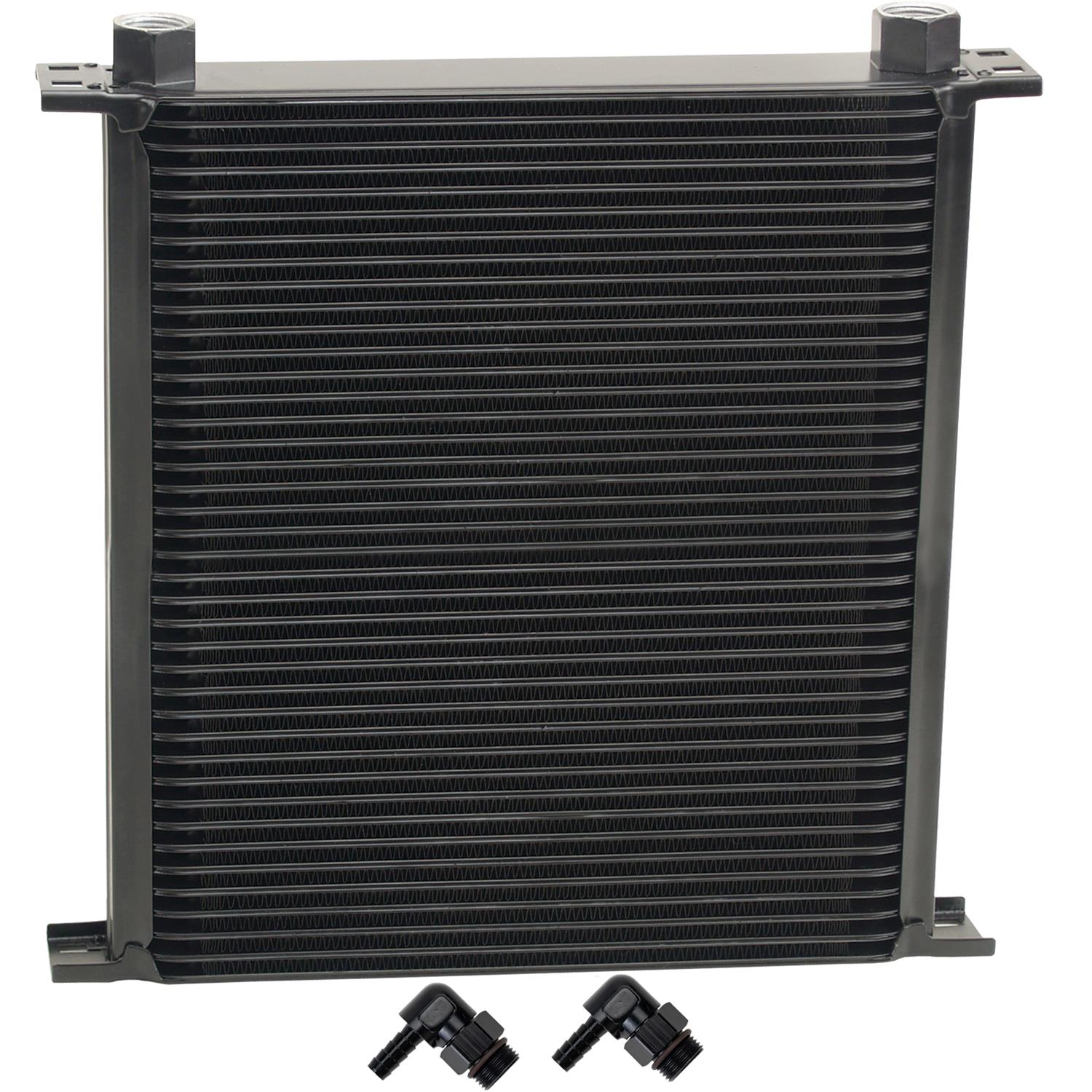 Derale Stacked Plate Fluid Coolers 54081 Stack Cooler 40 Row w/ 3/8" Swivel Hose Barb fittings