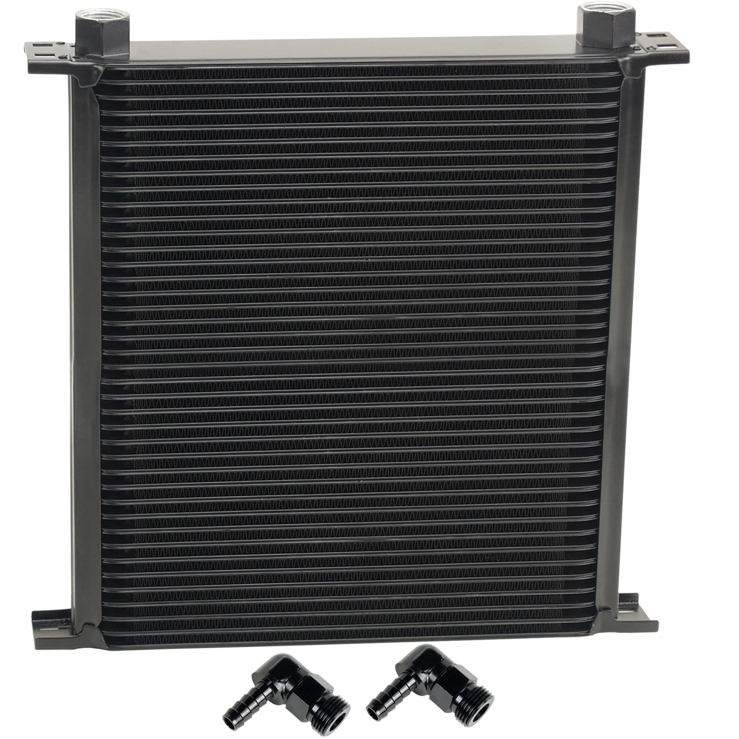 Derale Stacked Plate Fluid Coolers 54082 Stack Cooler 40 Row w/ 1/2" Swivel Hose Barb fittings
