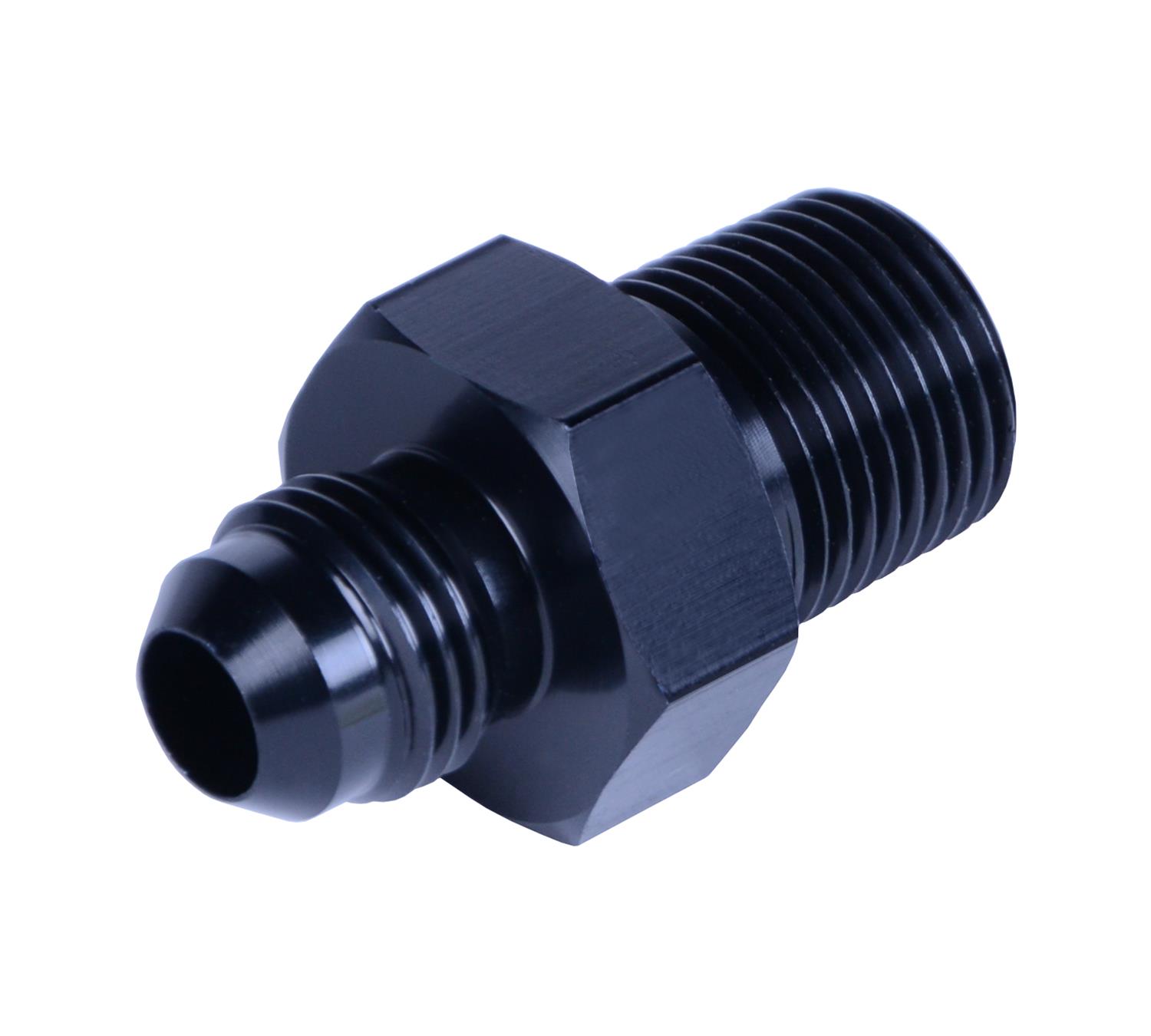 Derale AN to NPT Adapter Fittings 59206 Multi Purpose Fitting, Straight fitting, straight fitting, 3/8" npt x -6AN male