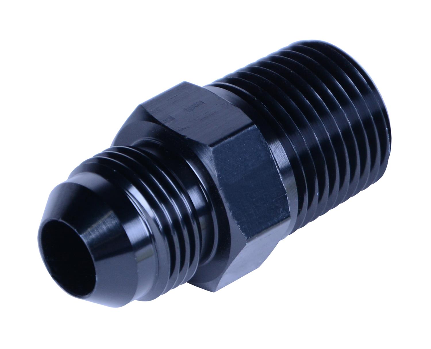 Derale AN to NPT Adapter Fittings 59308 Multi Purpose Fitting, Straight fitting, straight fitting, 1/2" npt x -8AN male
