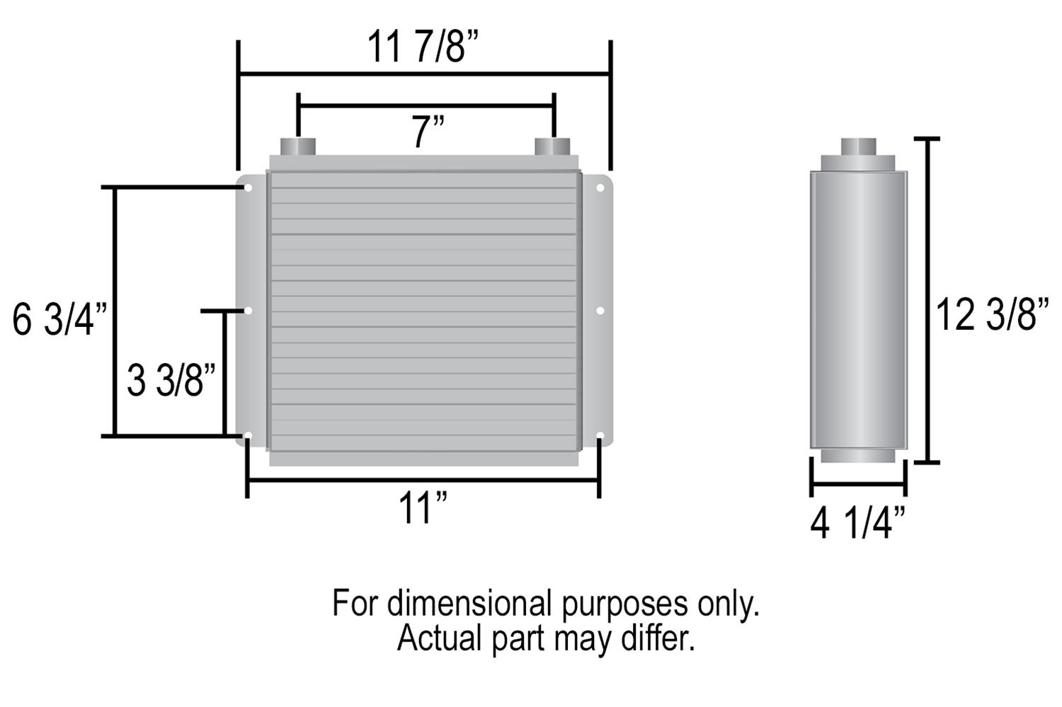 Derale Hi-Flow Racing Remote Fluid Coolers 61878 Cooler, Racing, 18 Rows, Aluminum, Universal, Each thumbnail 2