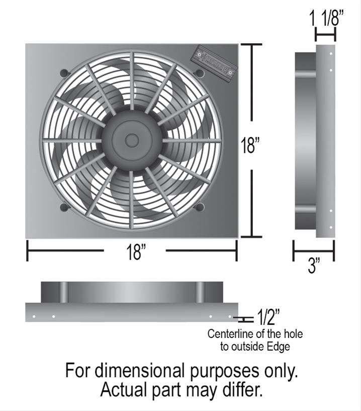 Derale Cooling Products 66818 Derale PWM Electric Fan Powerpacks