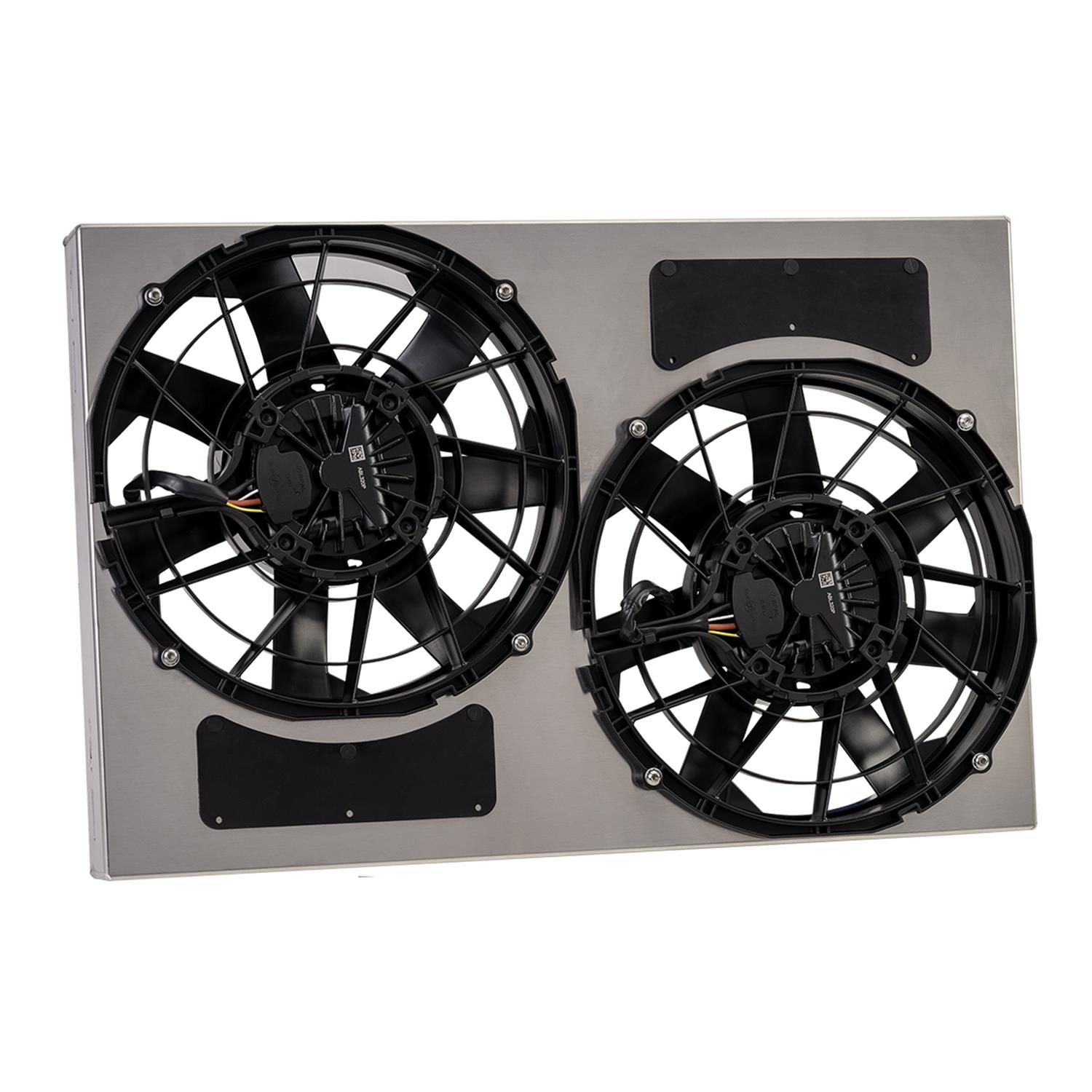 12 Inch 4,400 CFM Derale Electric Fan Brushless Powerpacks 67926-195 Fans, Powerpack, Dual in. Fans, CFM, Shroud, 195 degree, Kit thumbnail 2