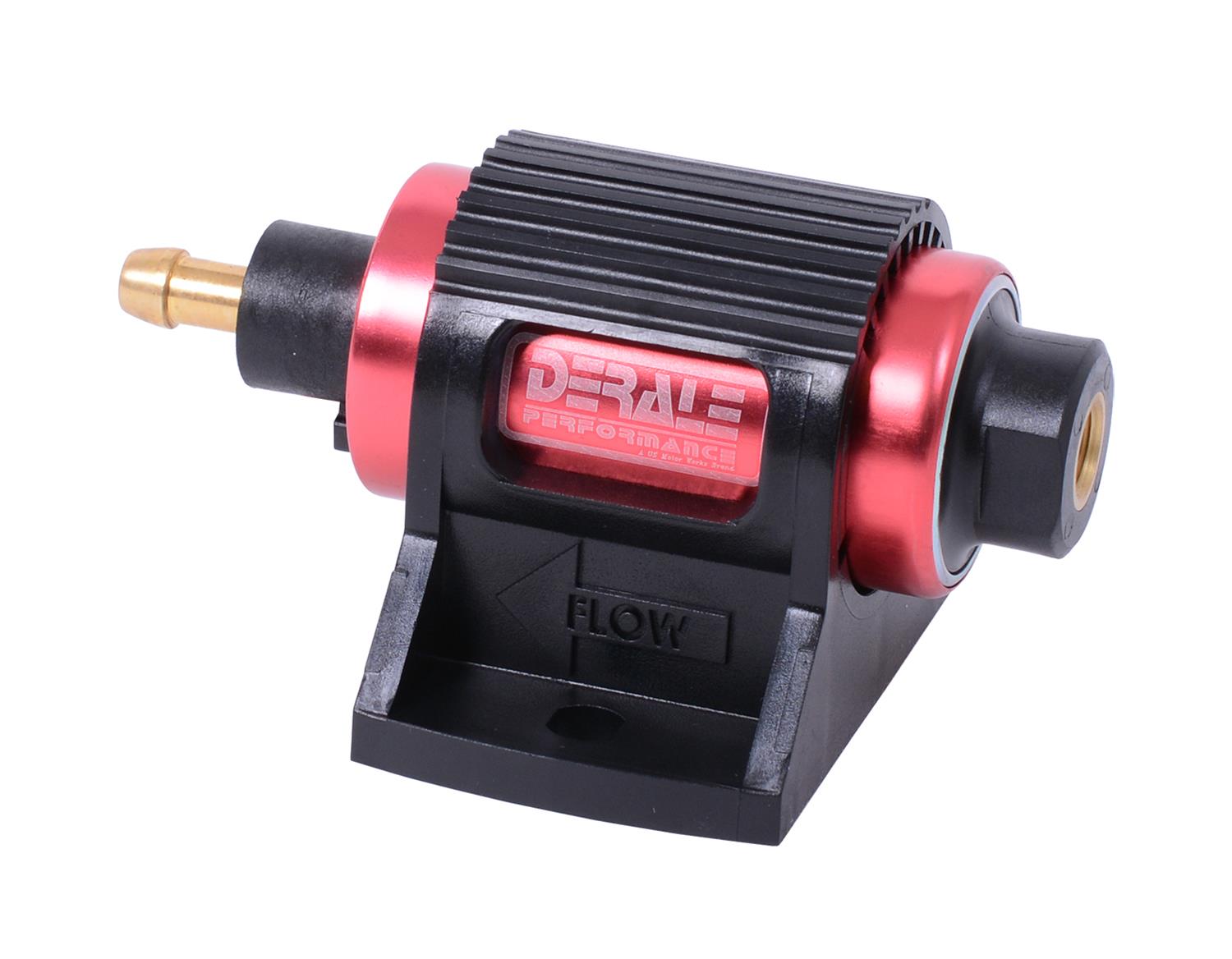 Derale Universal Inline Fuel Pumps 72000 Pump, High Performance Pump Gasoline 130 lph, 4-7 psi, Each thumbnail 3
