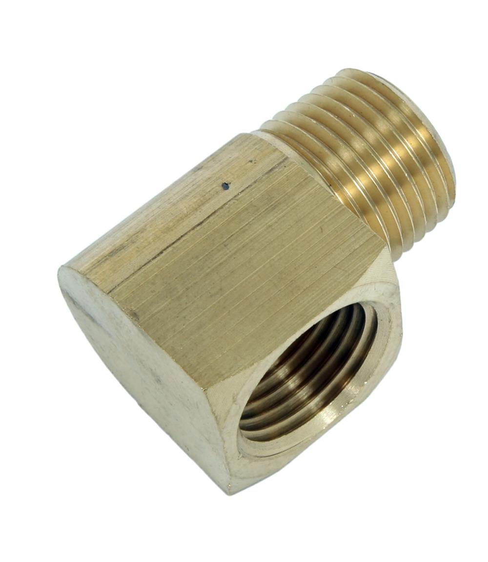 Derale Coupler Fittings 98344 Fitting, Coupler, Union, NPT to NPT, 90 Degree, Brass, Natural, 1/2 in. NPT, 1/2 in. NPT, Each thumbnail 2