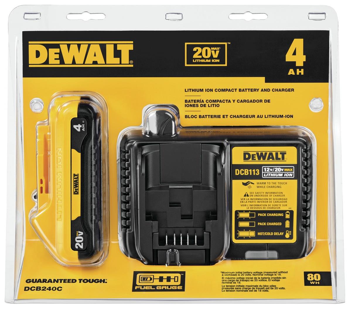 DEWALT DCB2460C 20V MAX Battery & Charger Starter Kit – 6Ah Lithium-Ion
