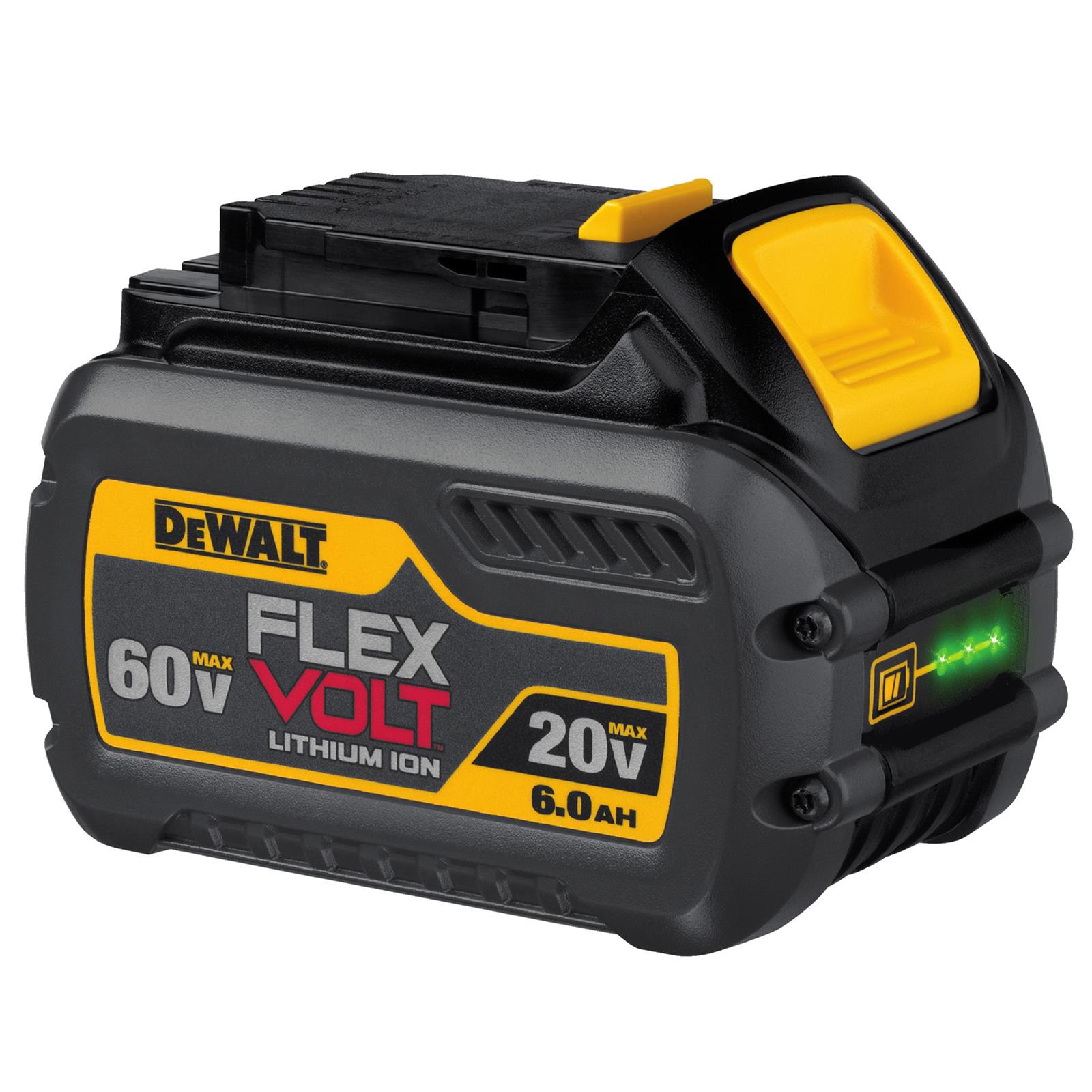 Dewalt DCB606 Dewalt FLEXVOLT 20 V/60 V MAX Lithium-Ion Battery Packs ...