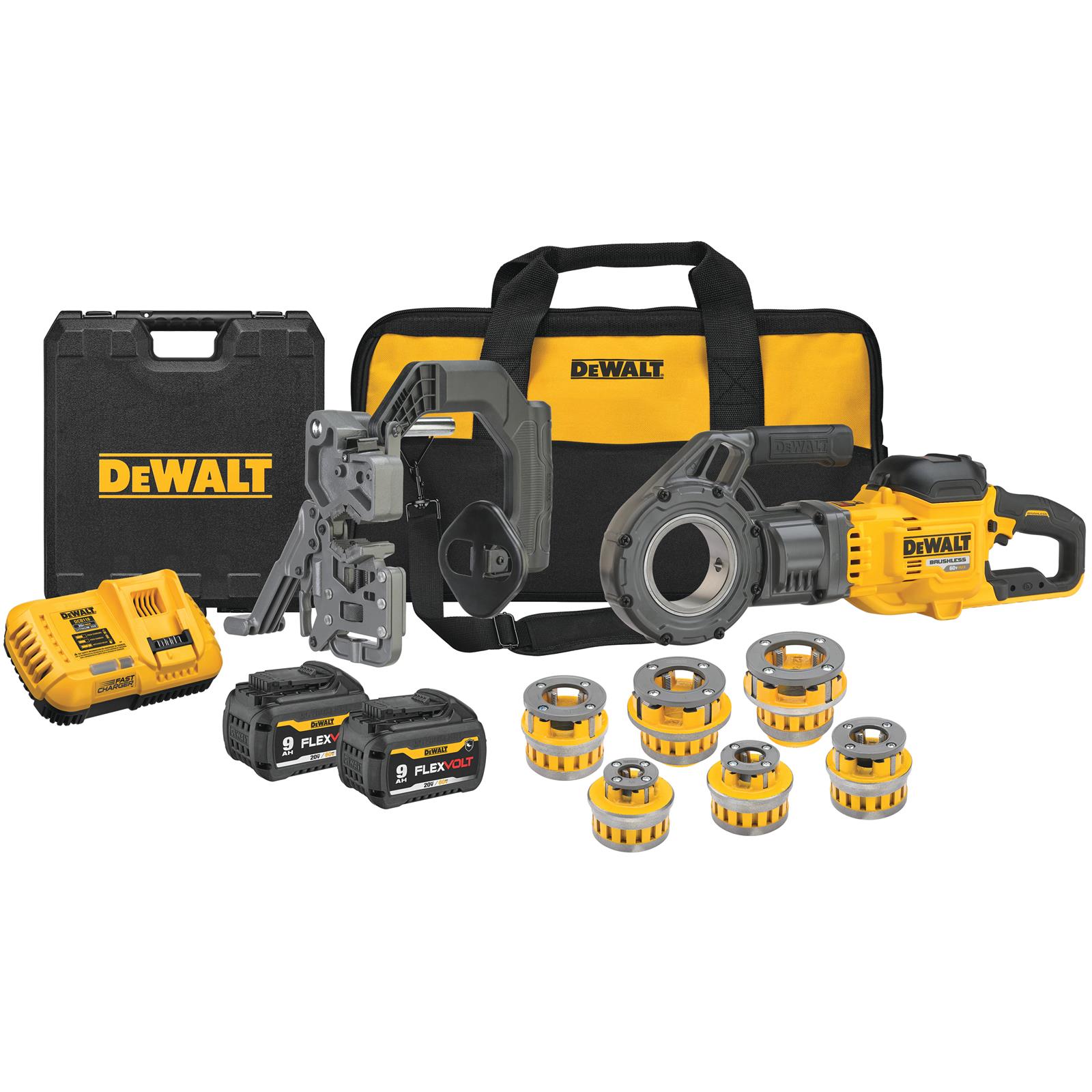 Dewalt DCE700X2K Dewalt FLEXVOLT 60 V MAX Cordless Pipe Threaders