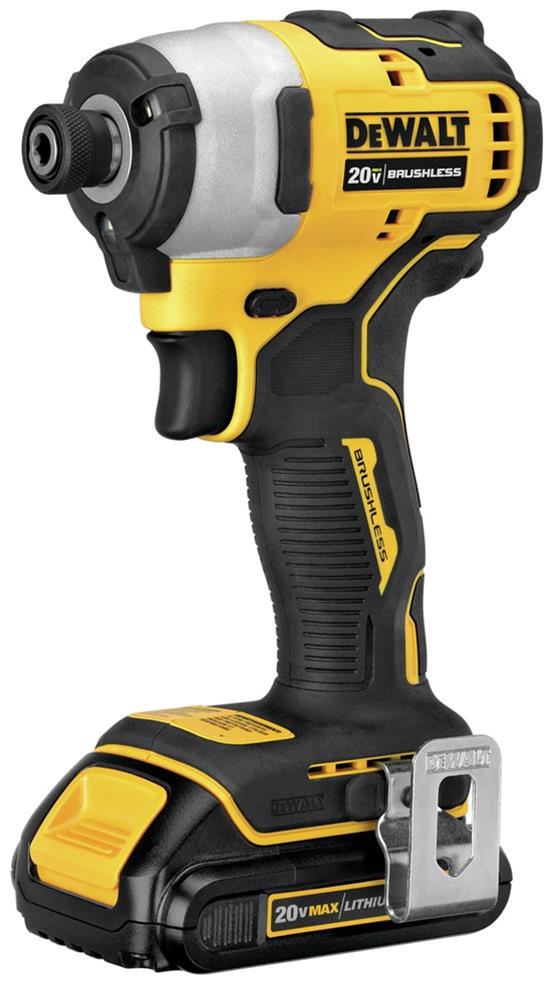 Dewalt DCF809C1 Dewalt Atomic 20 V MAX Brushless Cordless Compact 1/4 ...