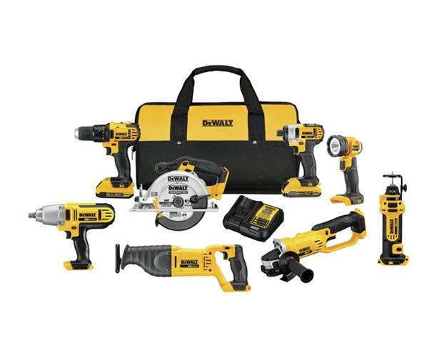 Dewalt 20 V MAX Lithium Ion Compact 8 Tool Kits DCK881D2