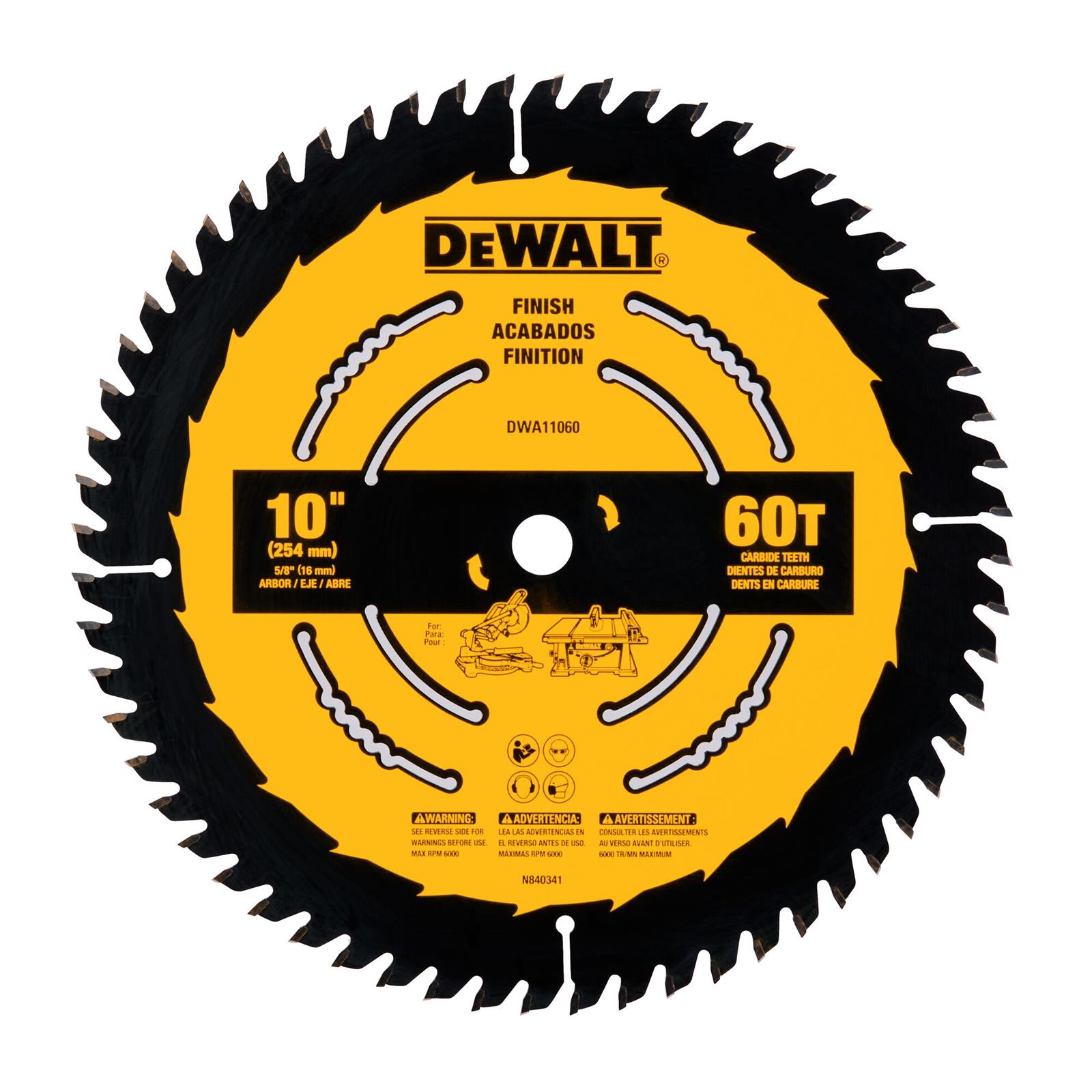 Dewalt DWA11060 Dewalt Large Diameter Miter Saw Blades