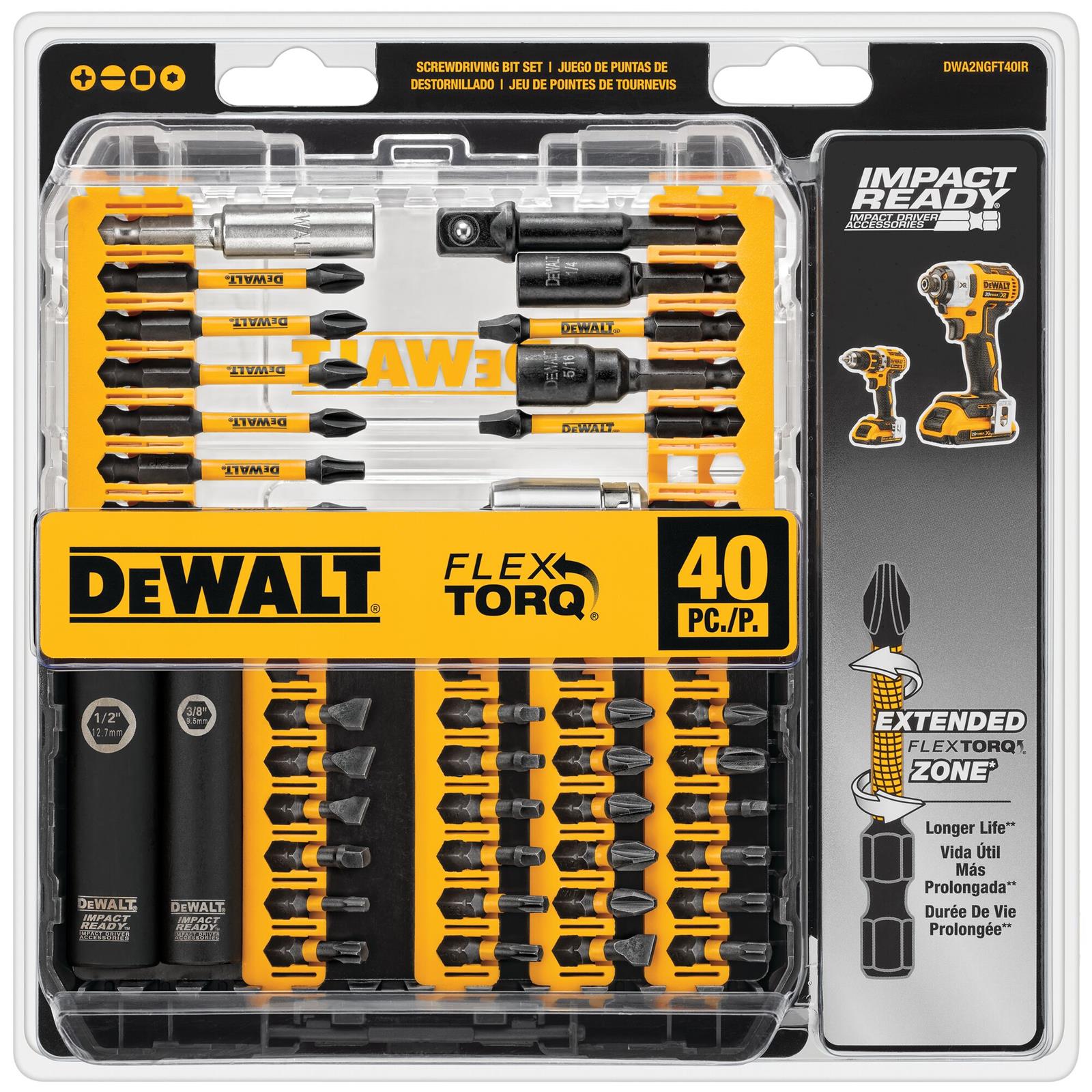 Dewalt DWA2NGFT40IR Dewalt FlexTorq Screwdriving Bits | Summit Racing
